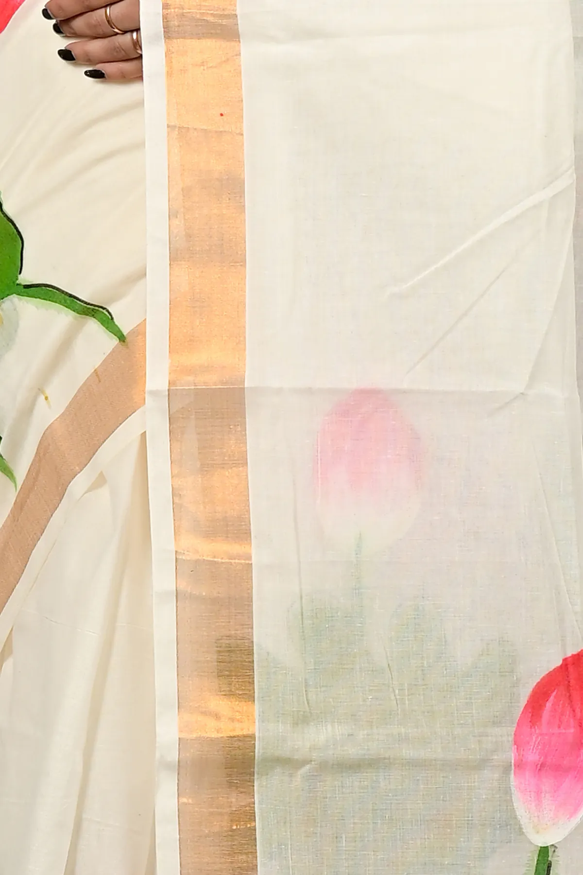 DipDiya Cotton Multi Color Hataka Classic Grace Hand Painted Sarees