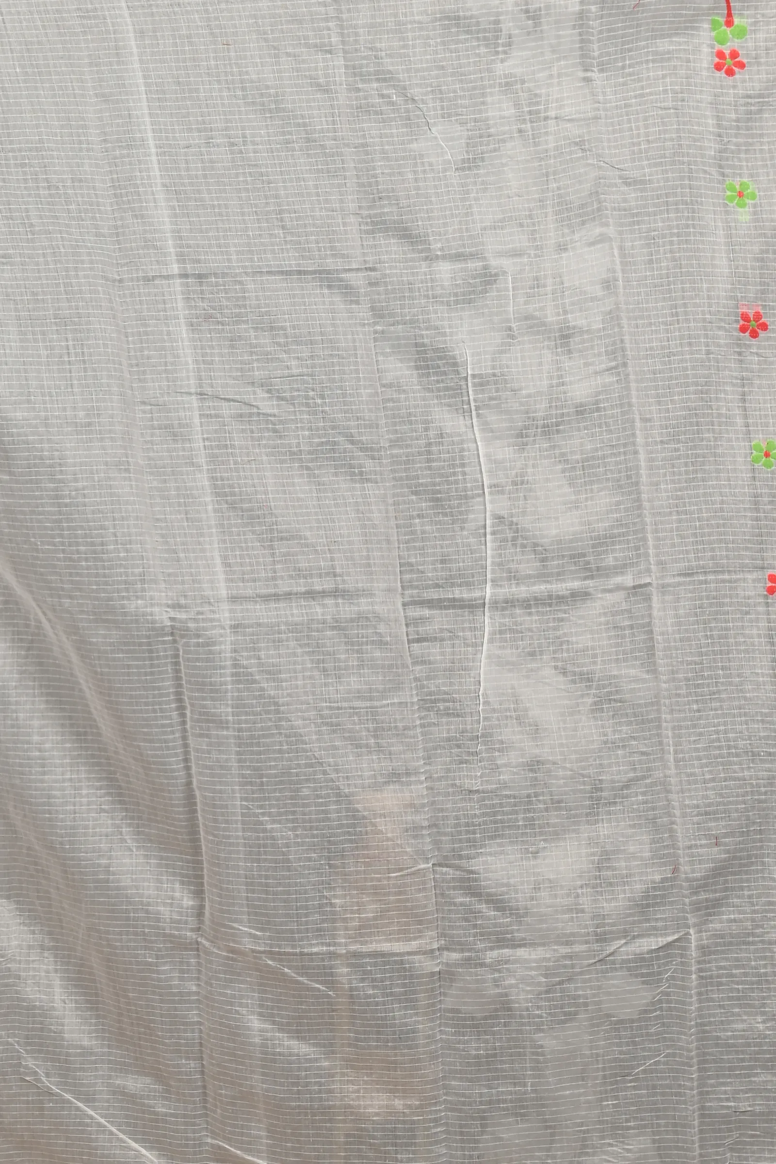 DipDiya Cotton Off White Red Fivani Bengal’s Legacy Jamdani Sarees