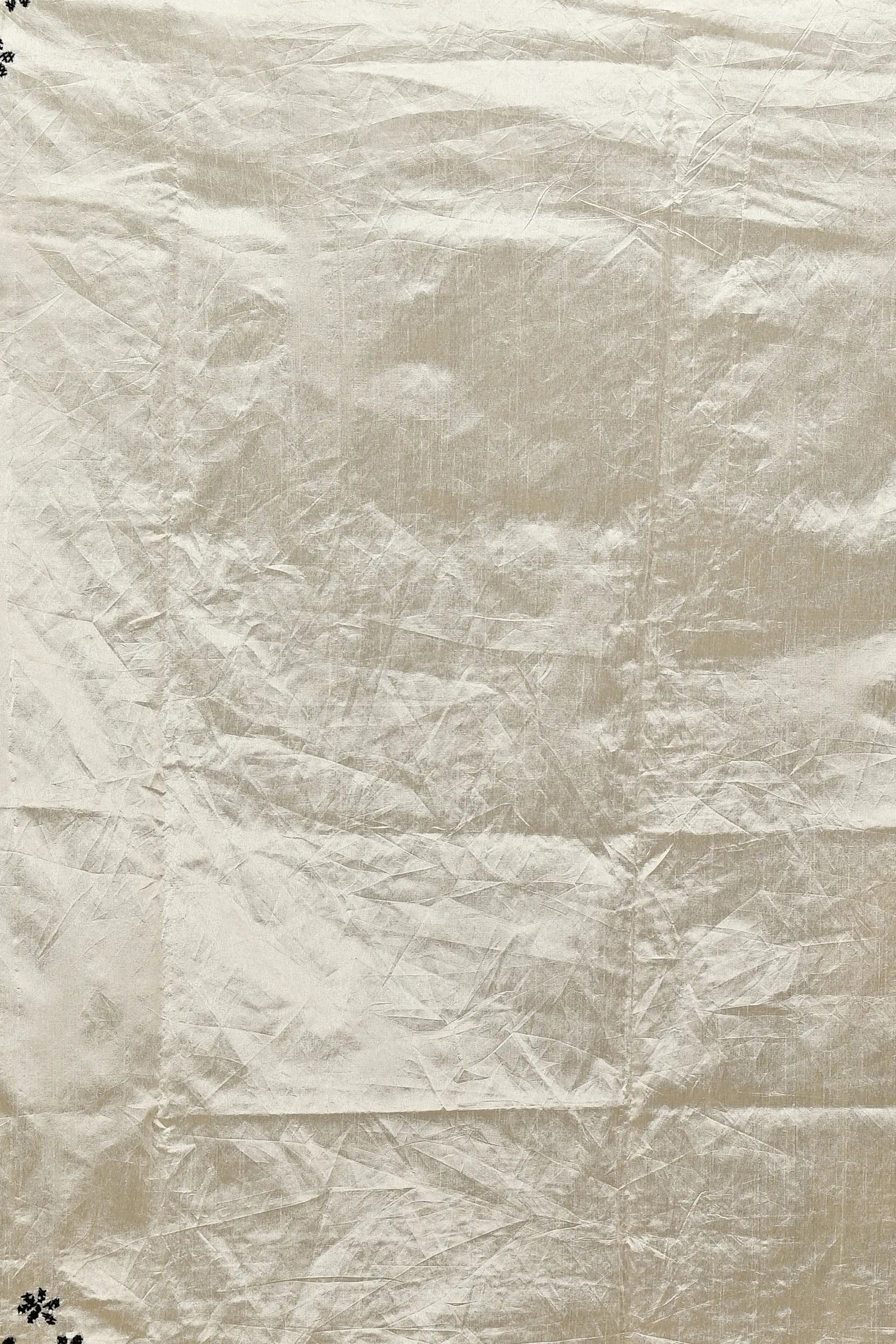 DipDiya Cotton Off White Varitikath Woven by Hand Kantha Stitch Sarees