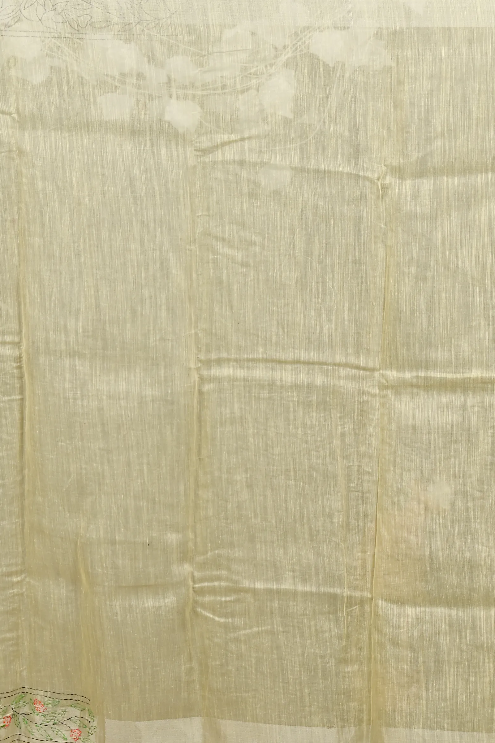 DipDiya Cotton Off Whnite Varitikath Weaves with a Story Kantha Stitch Sarees