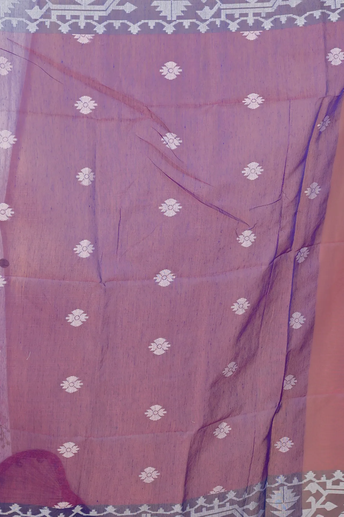 DipDiya Cotton Purple Monimal Essence of Bengal Muslin sarees