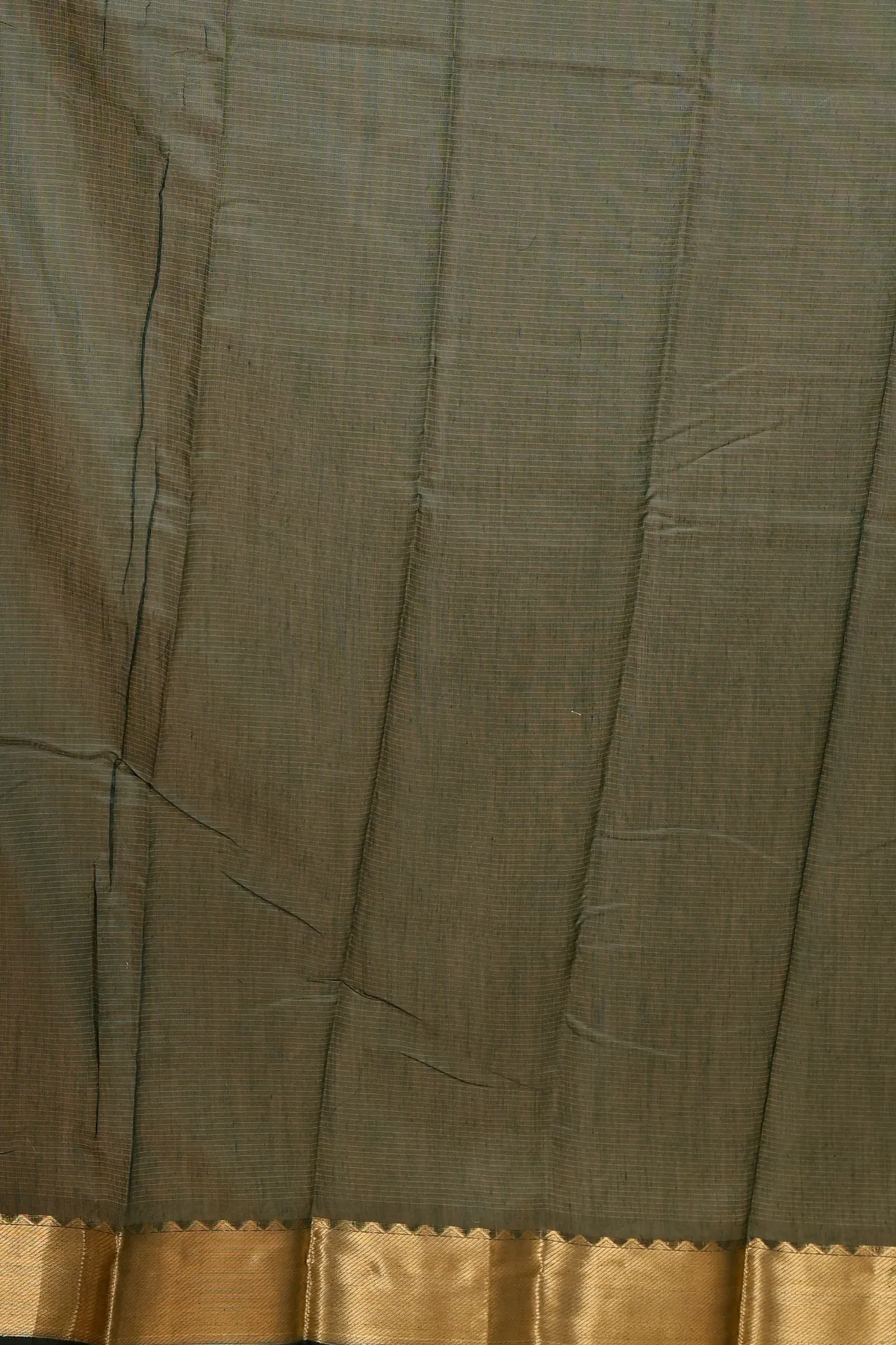 DipDiya Cotton Silk Dark Green Sikra Rooted in Bengal Handloom Sarees