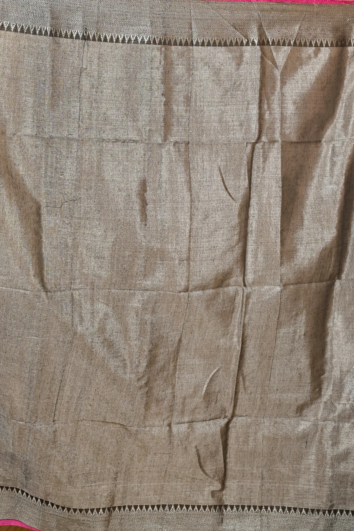 DipDiya Cotton Silk Dark Grey Tisuka Par Woven with Love Handloom Sarees