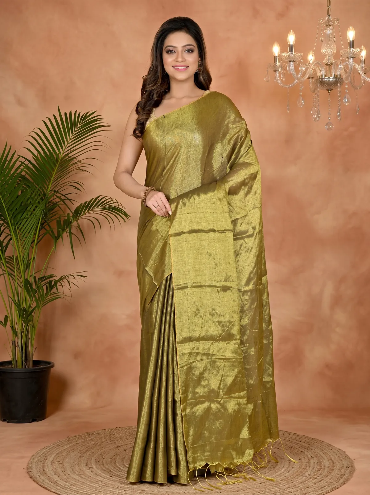 DipDiya Cotton Silk Drak Green Tisuka Than Handloom Heritage Handloom Sarees
