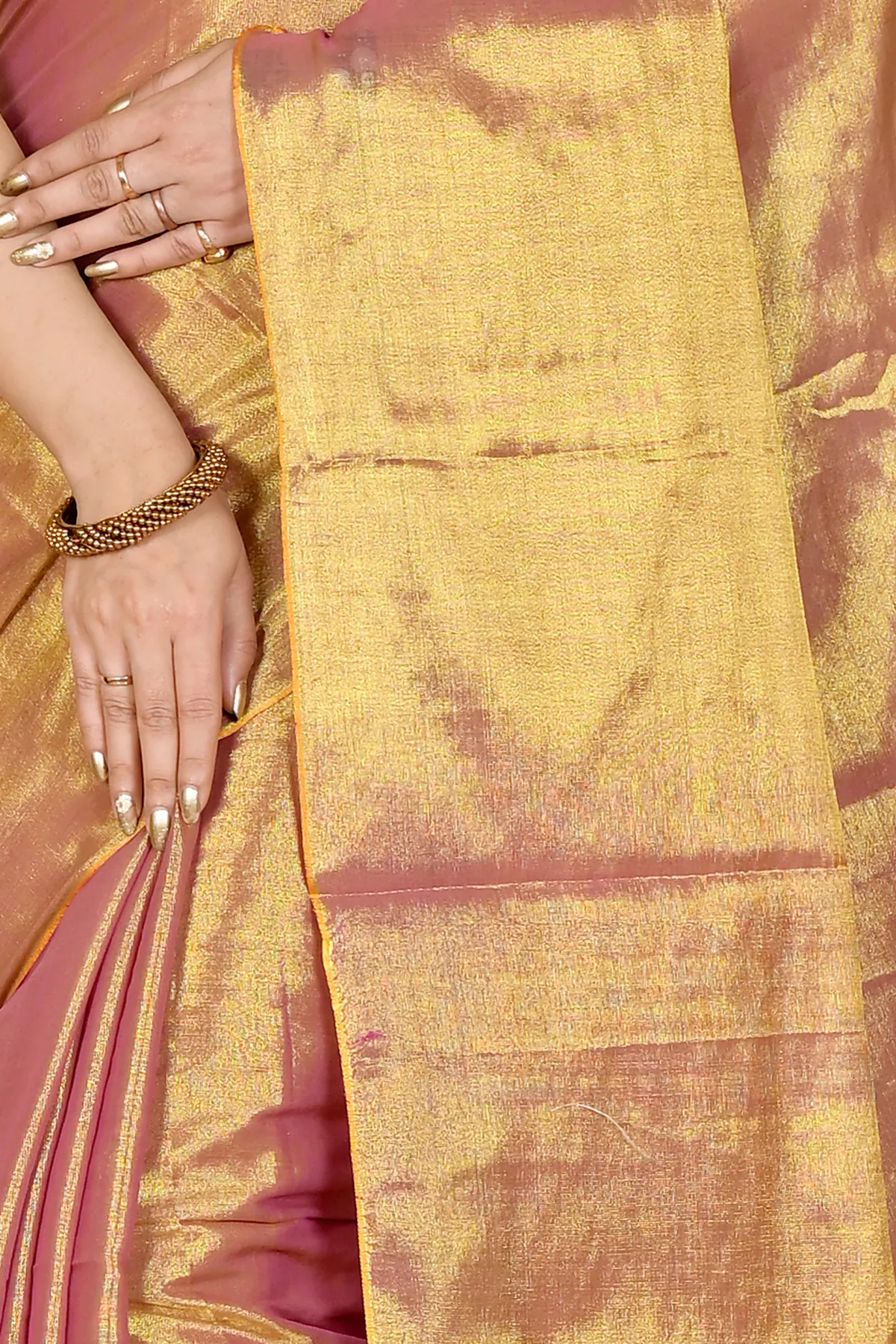 DipDiya Cotton Silk Golden Tisuka Than Heritage You Can Wear Handloom Sarees