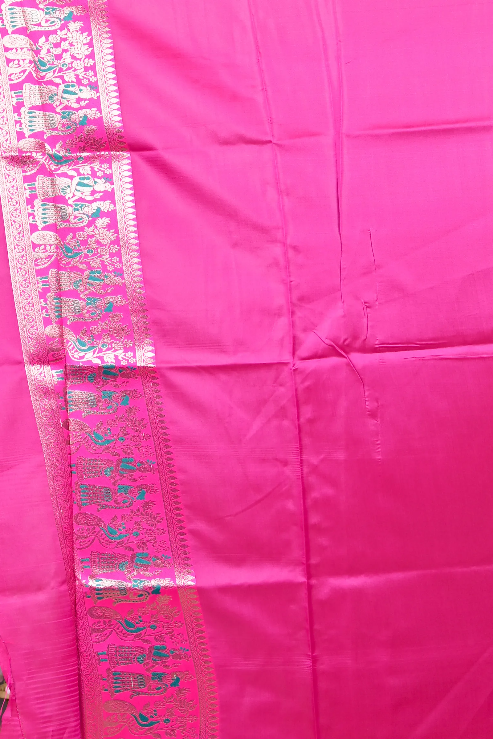 DipDiya Cotton Silk Green Pink Parza Bengal in Every Thread Baluchari Sarees