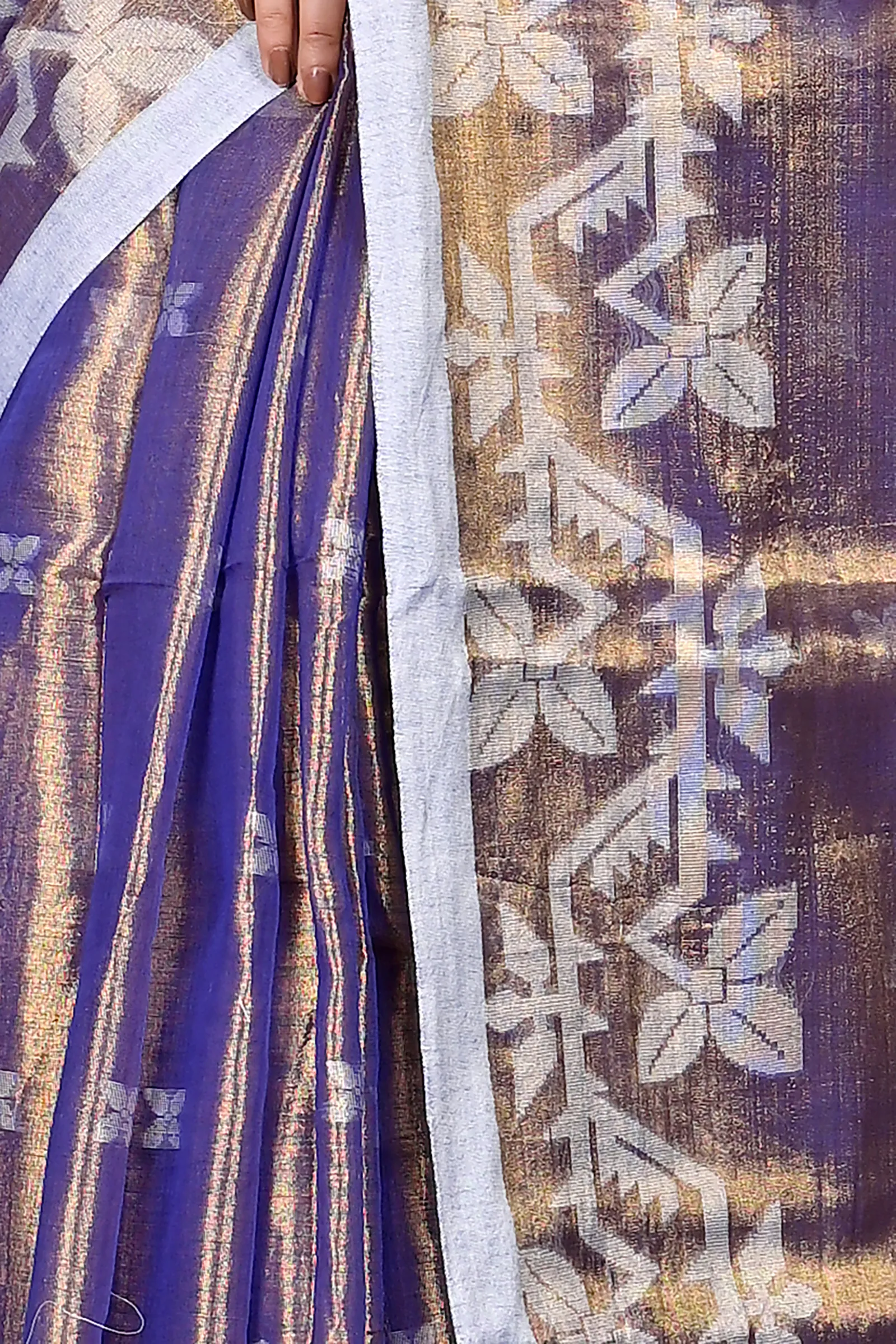 DipDiya Cotton Silk Lavender Parashar Tradition in Every Thread Tissue Jamdani Sarees