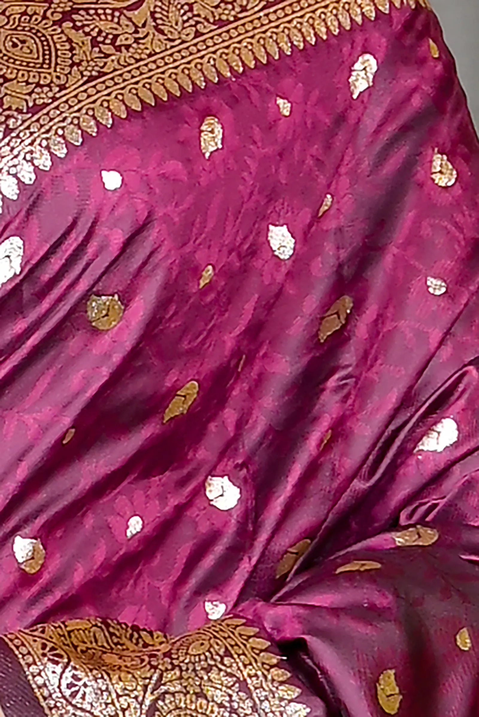 DipDiya Cotton Silk Maroon Parova Bengal’s Tradition Tanchui Sarees