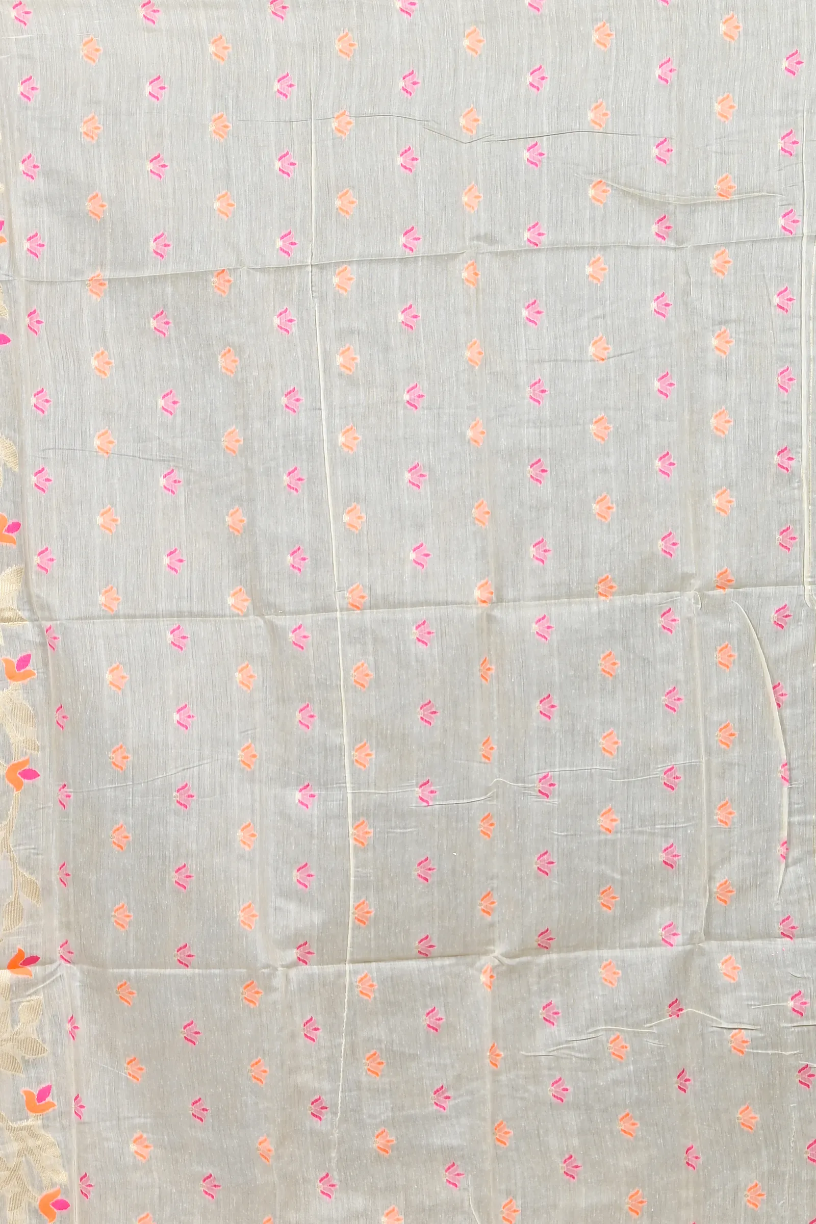 DipDiya Cotton Silk Off White Parmix Elegant by Tradition Handloom Sarees