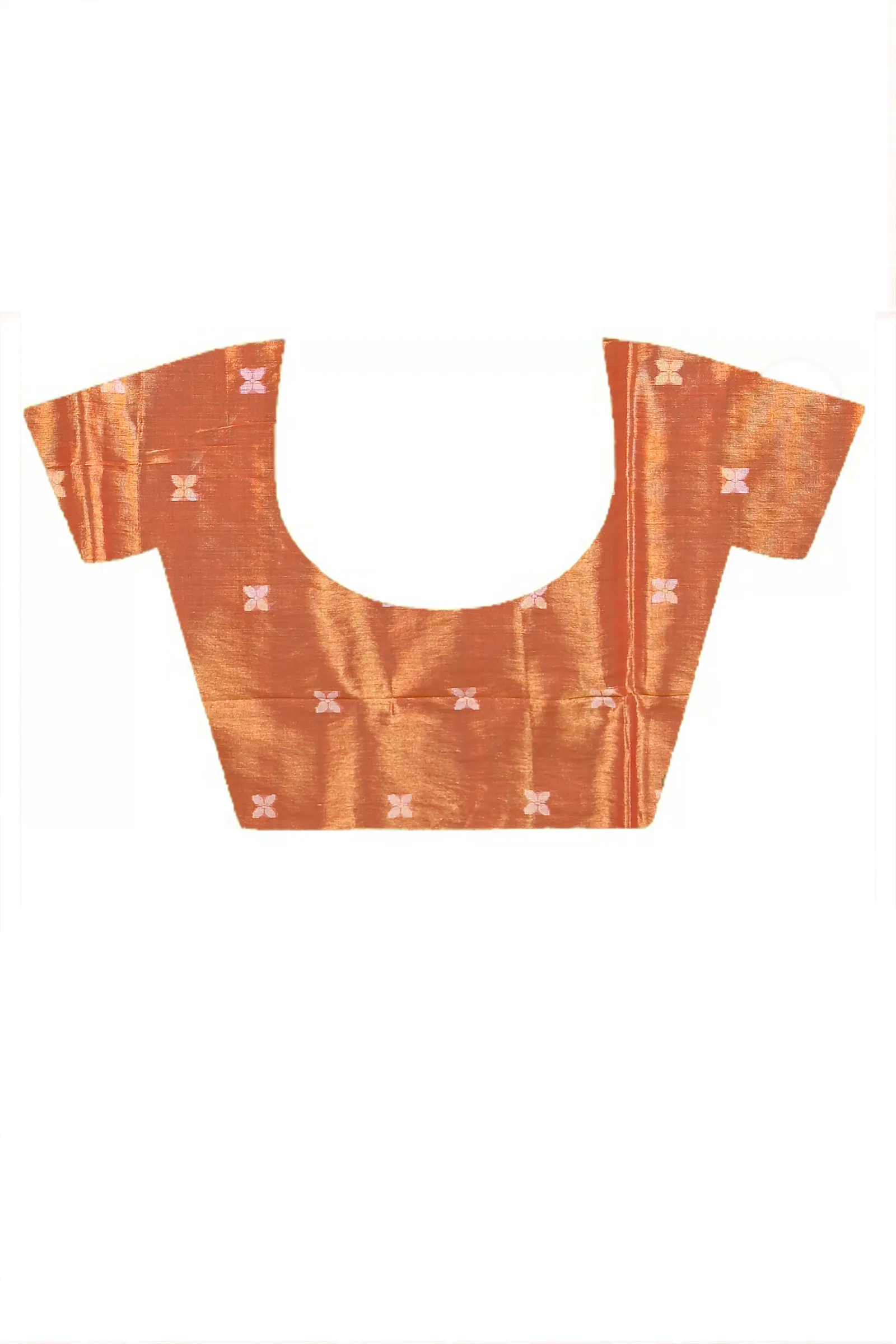 DipDiya Cotton Silk Orange Parashar Woven with Tradition Tissue Jamdani Sarees