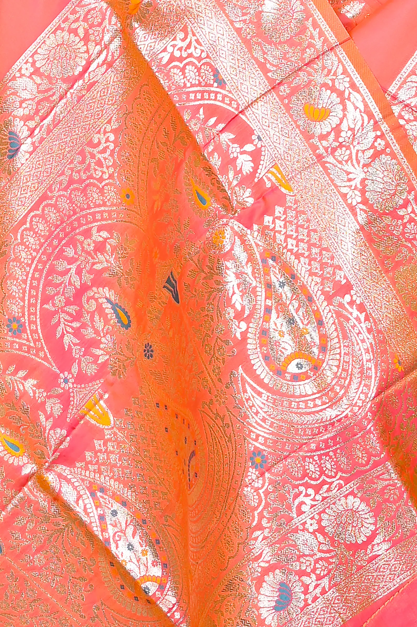 DipDiya Cotton Silk Orange Parosha A Legacy Woven Kathan Sarees