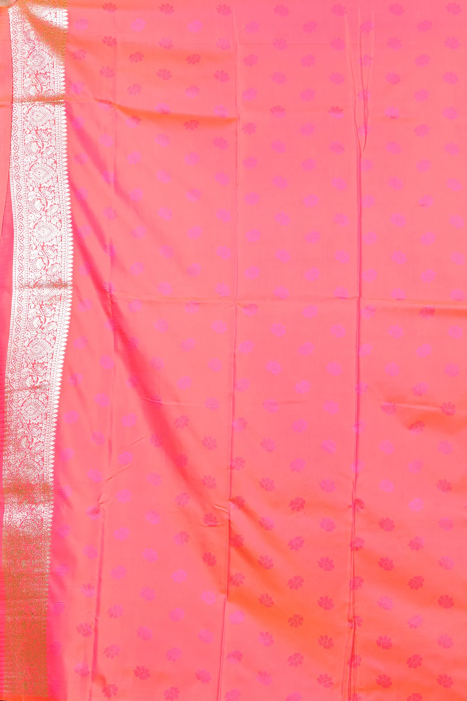 DipDiya Cotton Silk Orange Parova Bengal’s Legacy Tanchui Sarees