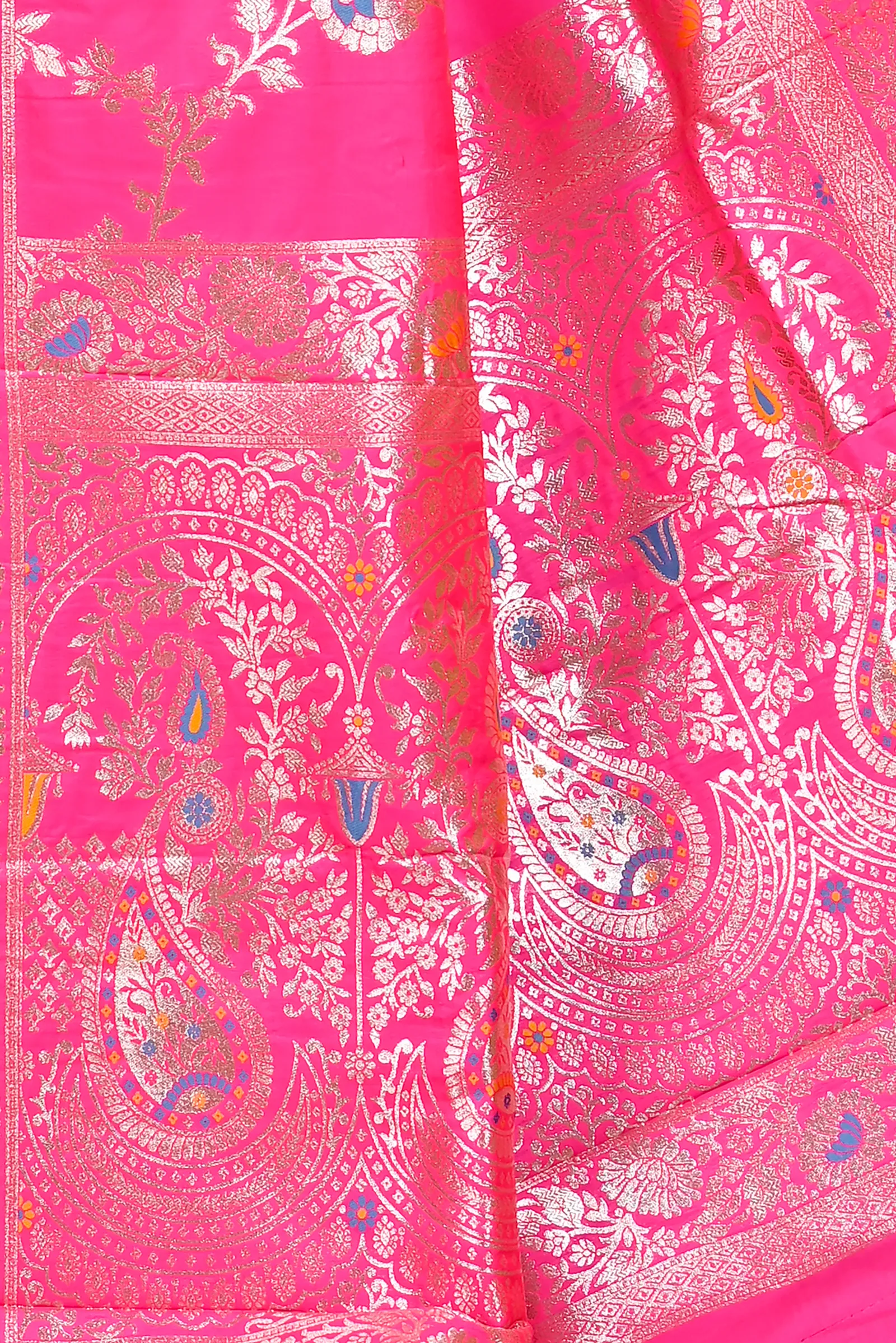 DipDiya Cotton Silk Pink Parosha Traditional Bengali Kathan Sarees