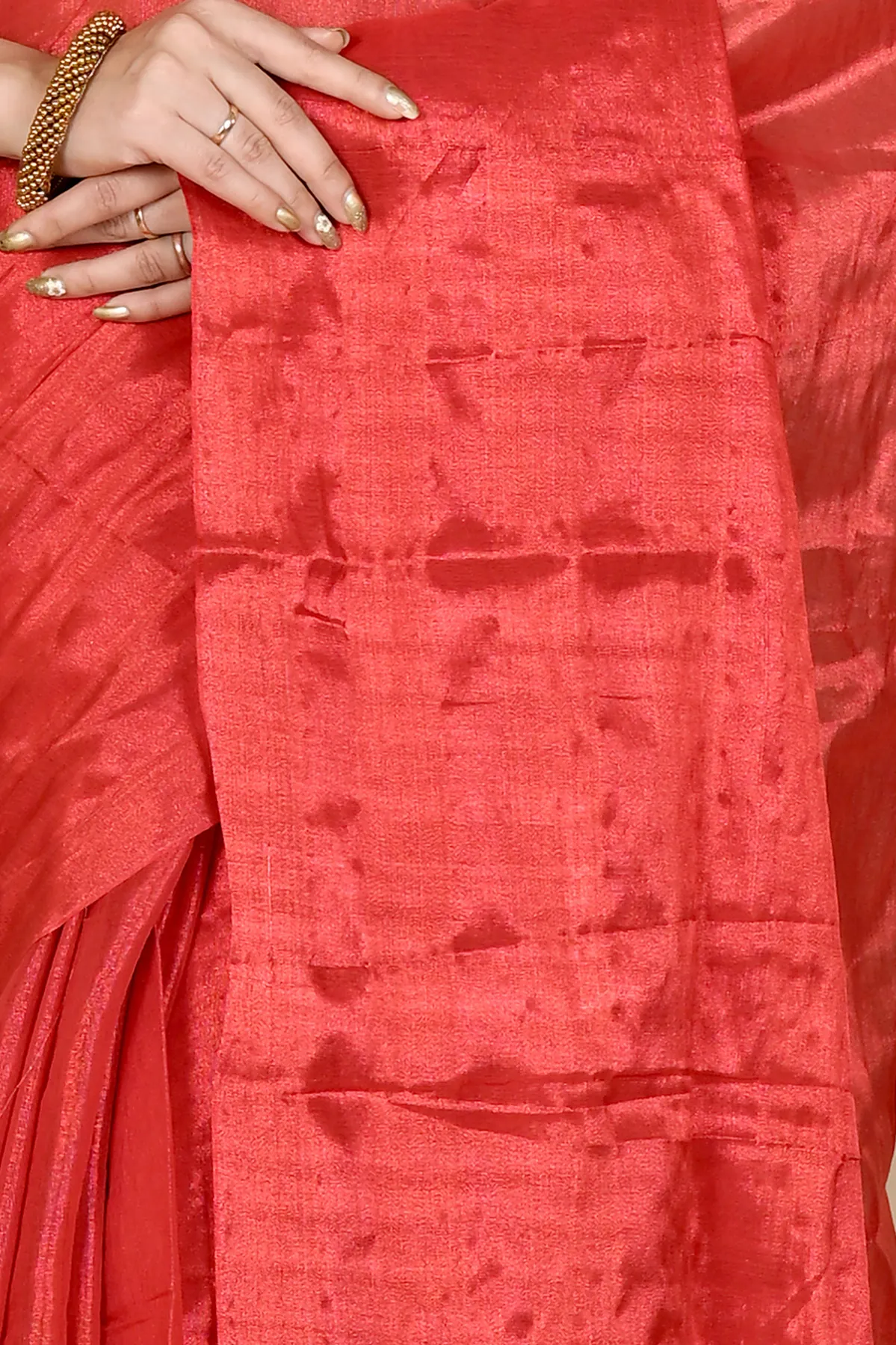 DipDiya Cotton Silk Red Tisuka Than Handcrafted Elegance Handloom Sarees