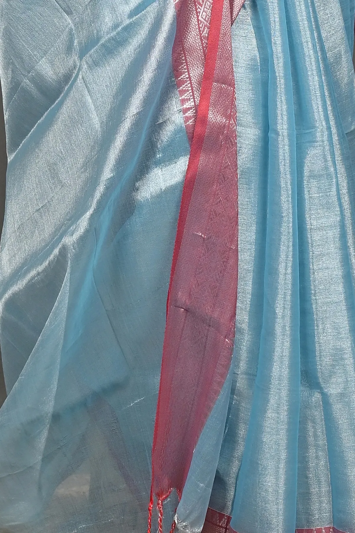 DipDiya Cotton Silk Seafoam Green Tisuka Par Heritage of Bengali Handloom Sarees