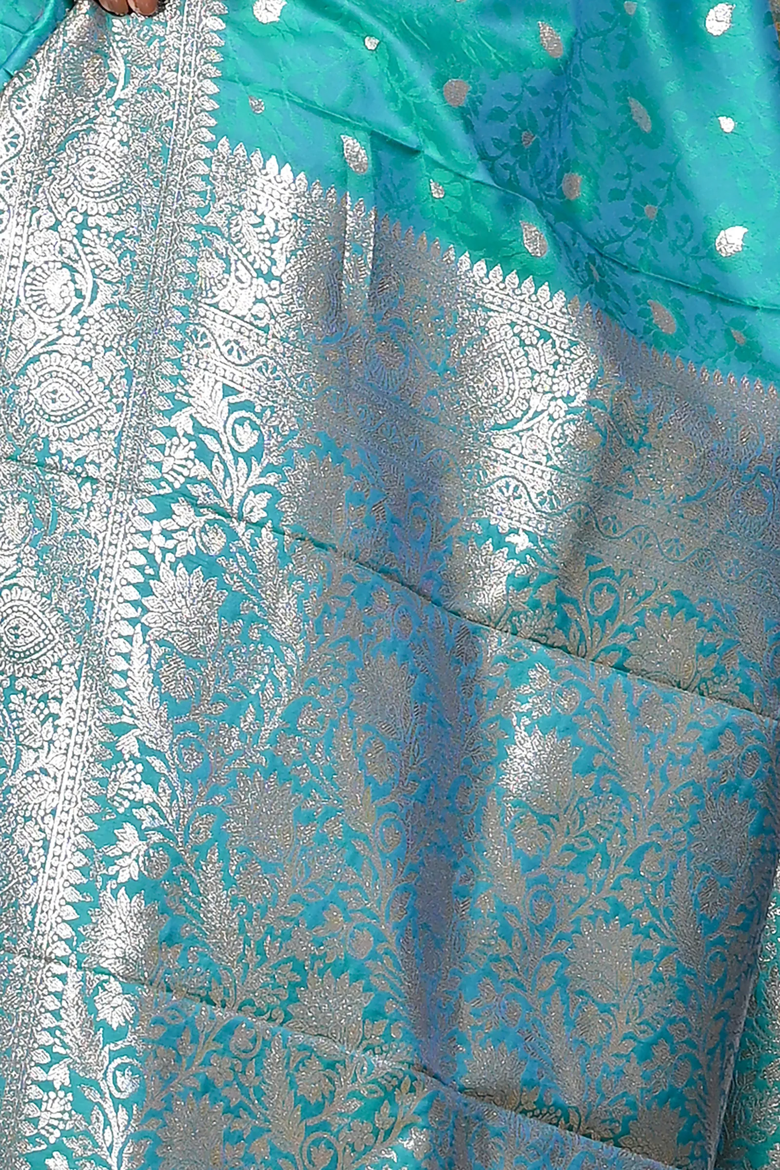 DipDiya Cotton Silk See Green Parova Classic Grace Tanchui Sarees