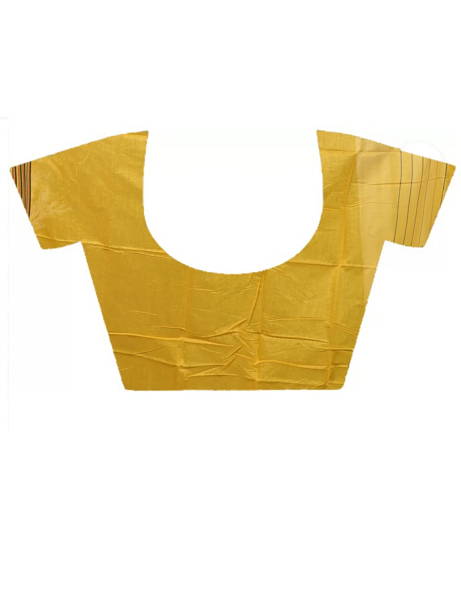 DipDiya Cotton Silk  Traditional Bengali Yellow Artisan Crafted Parmix Handloom Saree