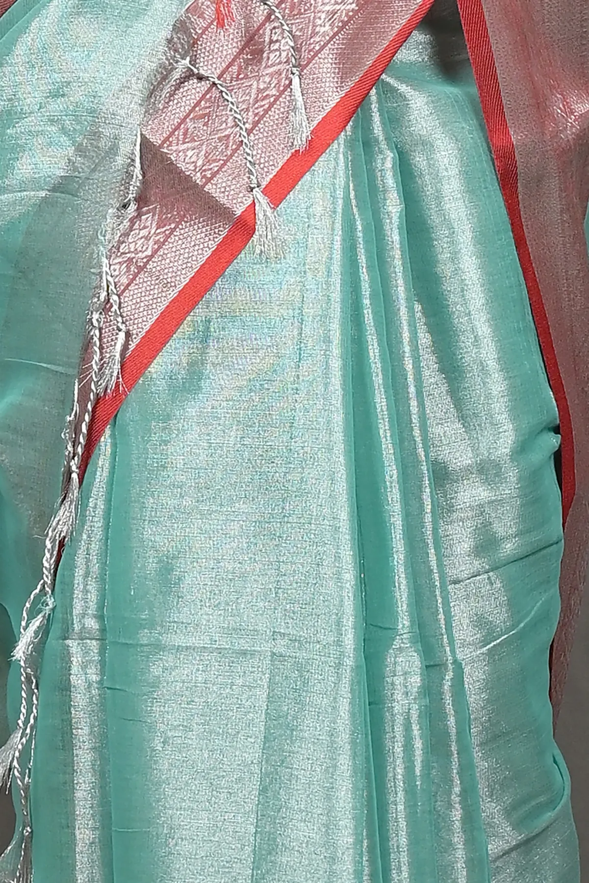 DipDiya Cotton Silk Turquoise Green Tisuka Par Heritage of Bengali Handloom Sarees