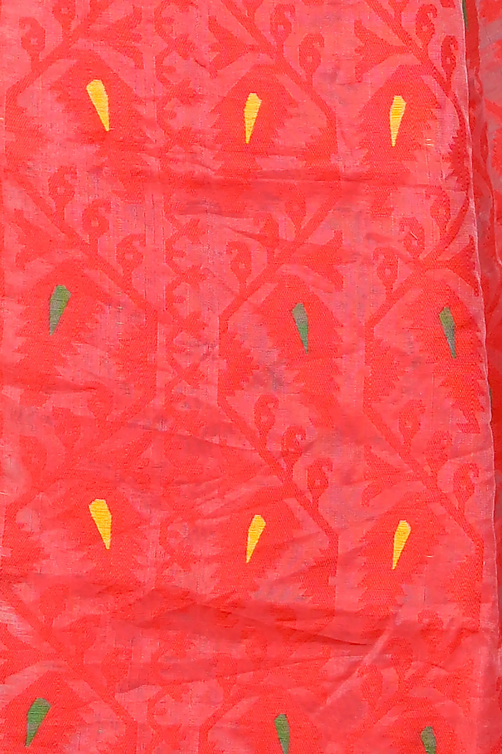 DipDiya Cotton Silk White Red Parmix Crafted with Soul Handloom Sarees
