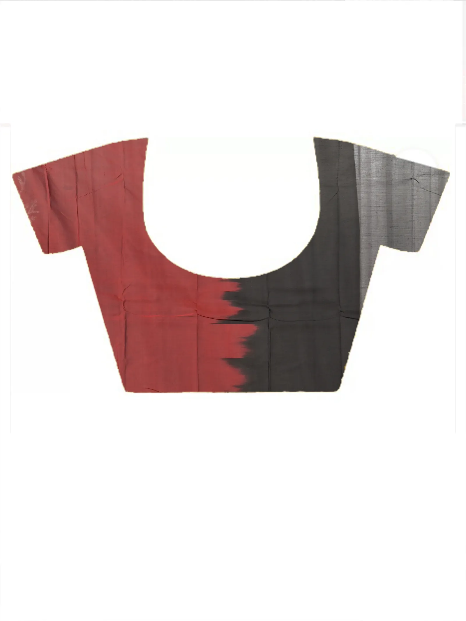 DipDiya Cotton  Traditional Bengali Black Red Artisan Crafted Parlik Gadwal Saree