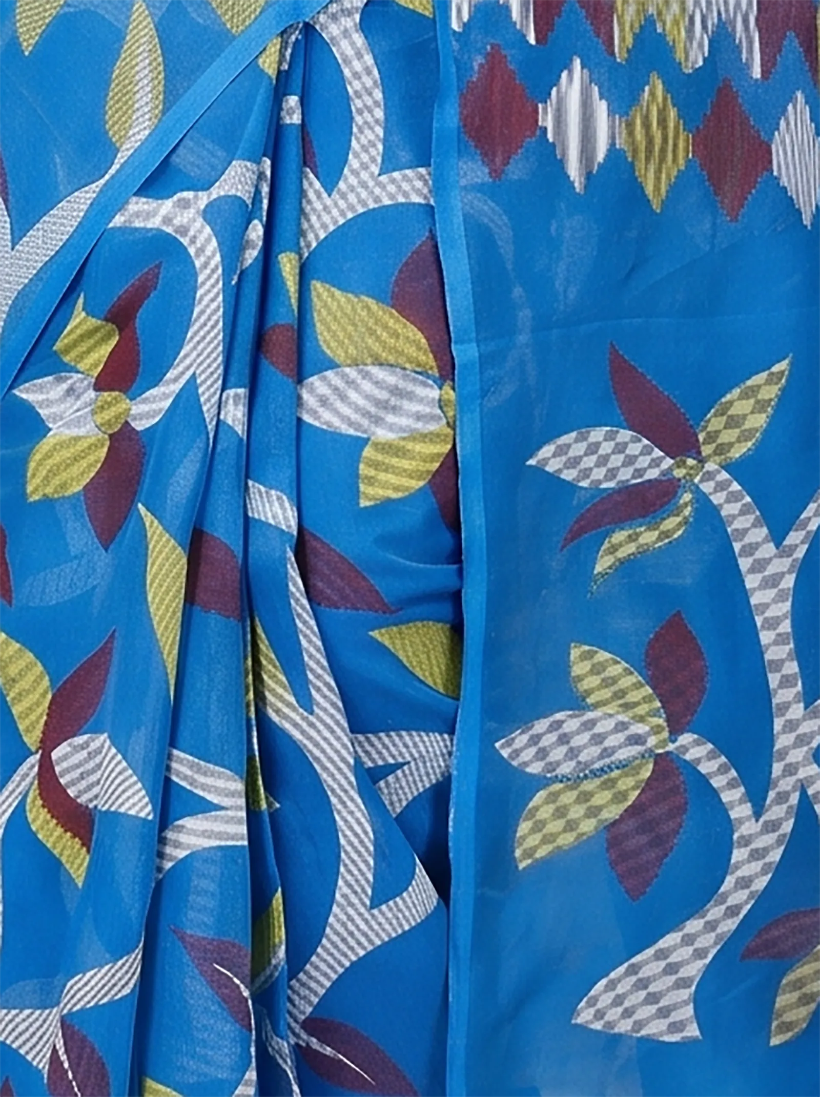 DipDiya Cotton  Traditional Bengali Blue Artisan Crafted Naren Handloom Saree