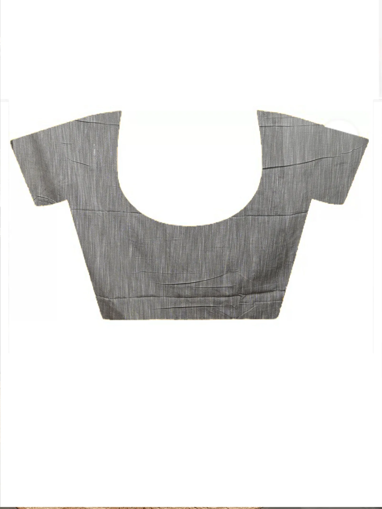 DipDiya Cotton  Traditional Bengali Grey Black Artisan Crafted Soupur Kotki Saree