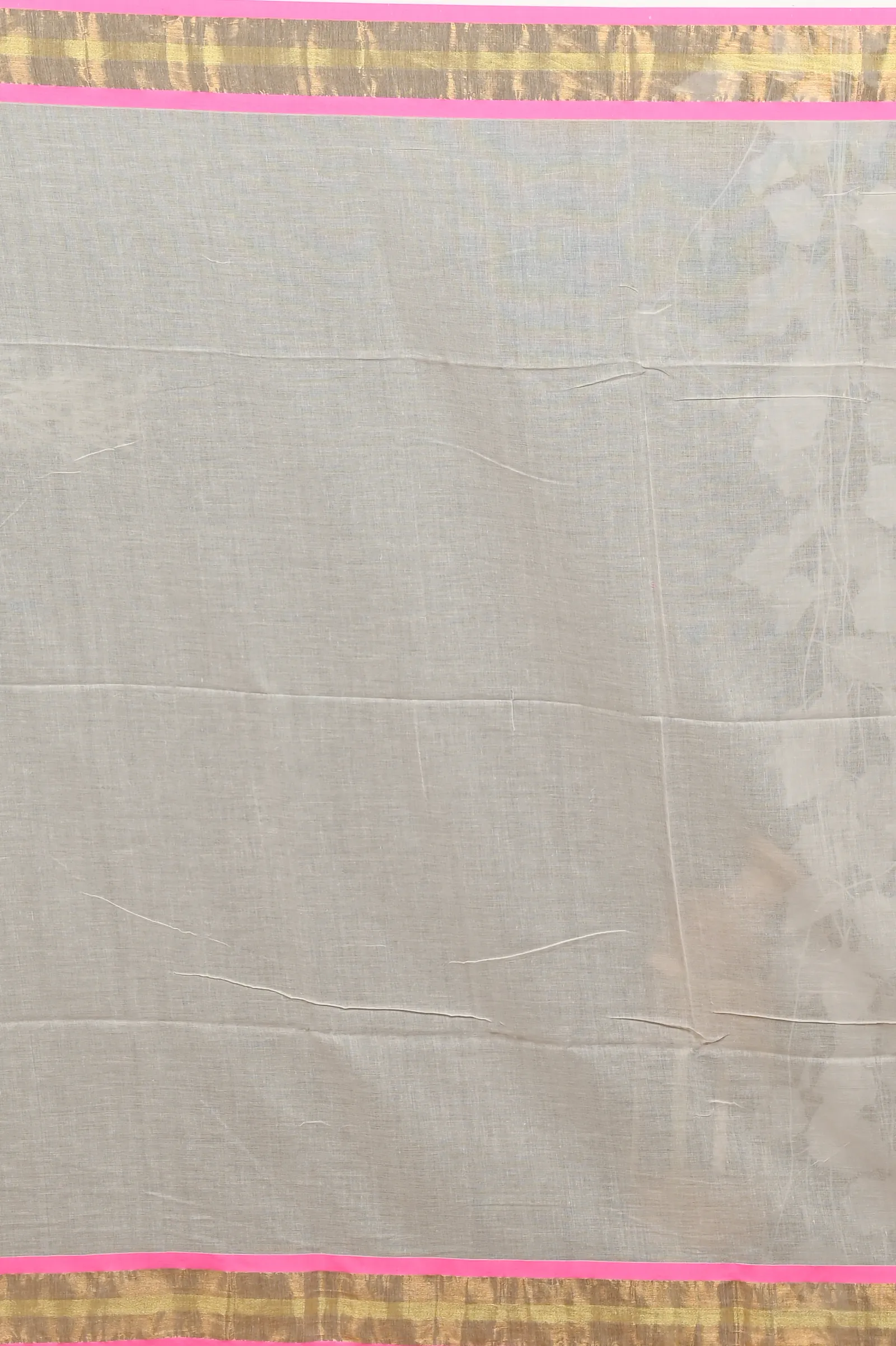 DipDiya Cotton White Pink Sofeda Timeless Elegance Handloom Sarees