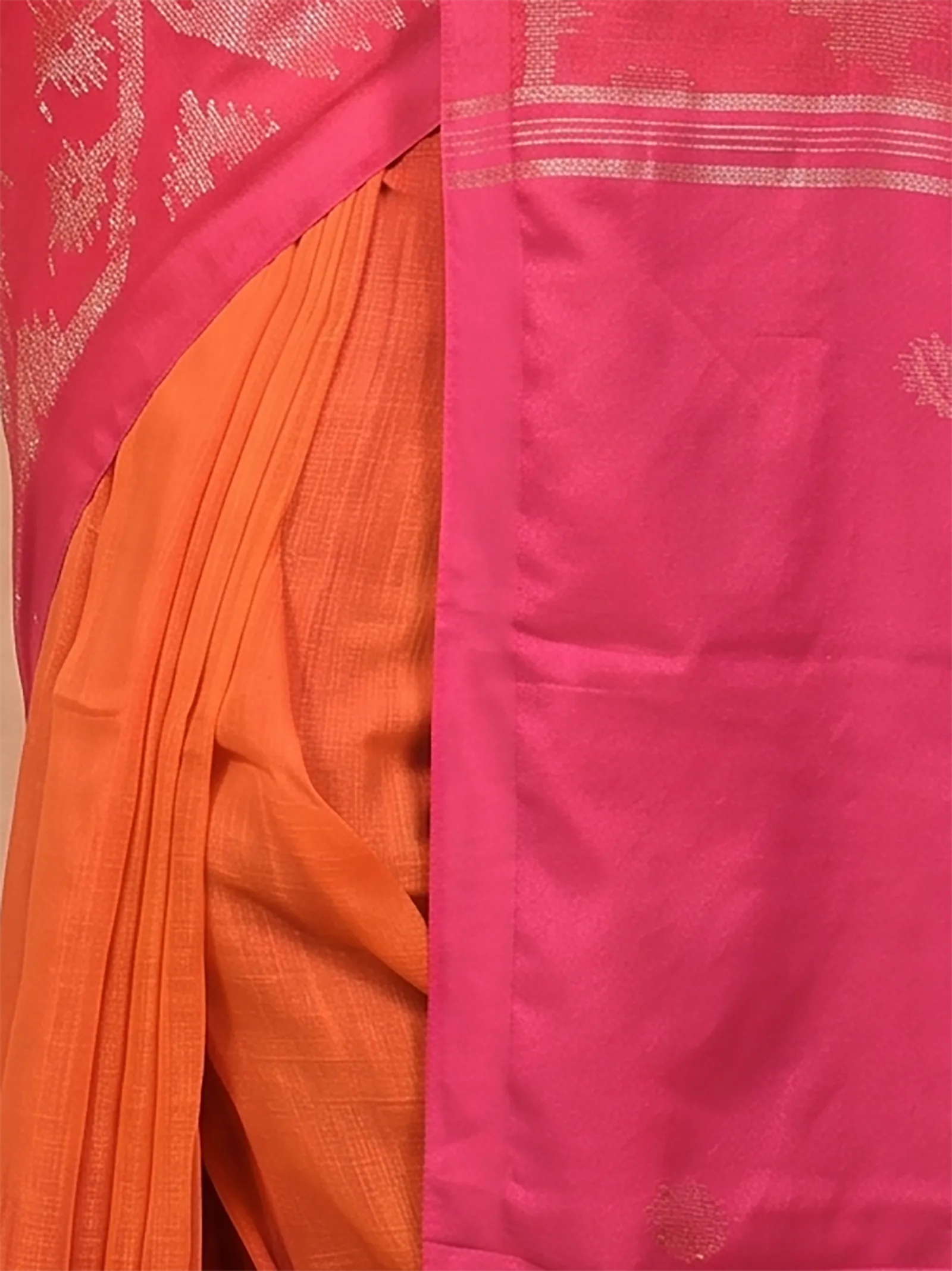 DipDiya Kesh Cotton  Traditional Bengali Dark Pink Artisan Crafted Soudik Handloom Saree