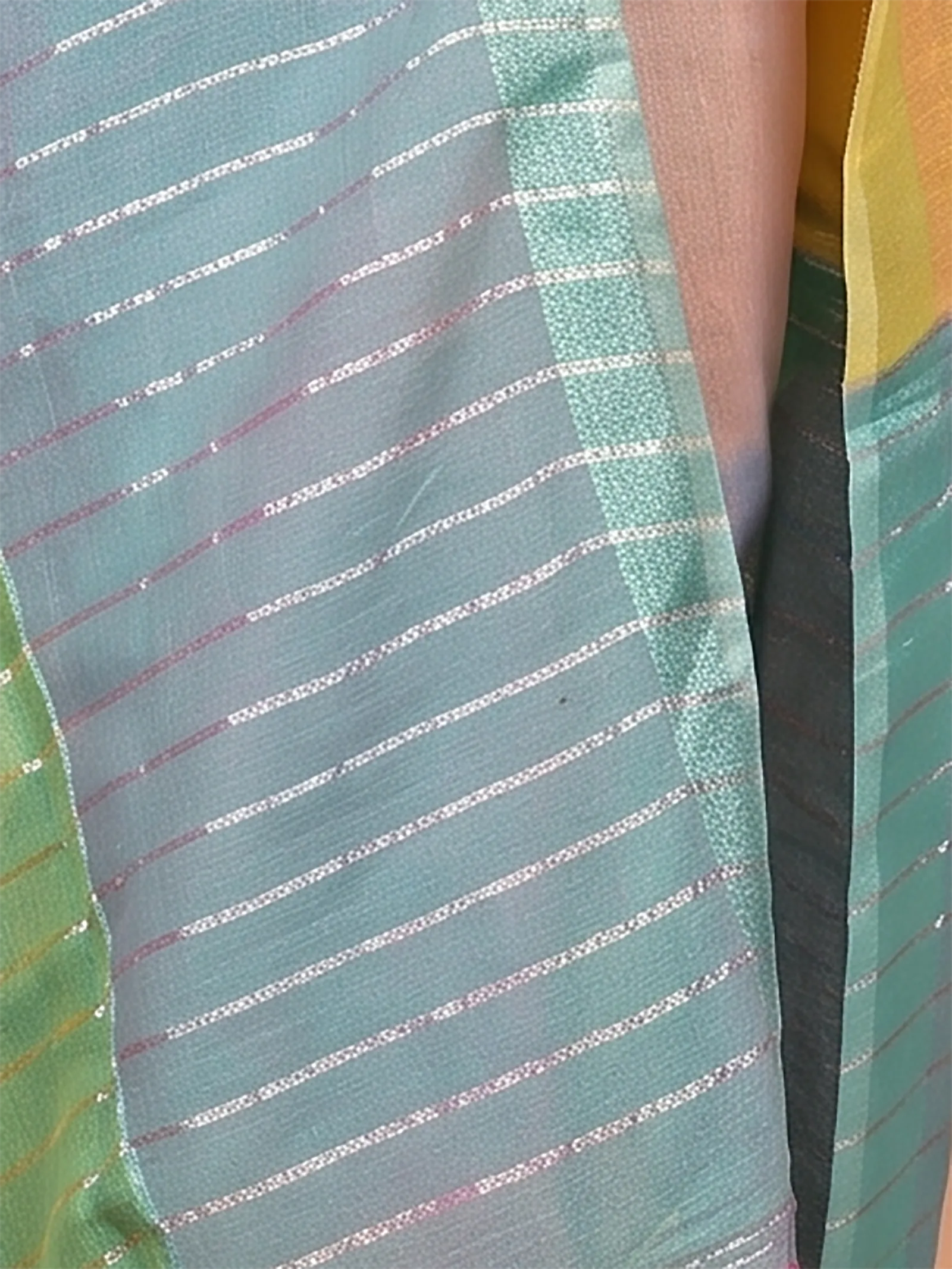 DipDiya Kesh Cotton  Traditional Bengali Pink Green Artisan Crafted Souvon Handloom Saree