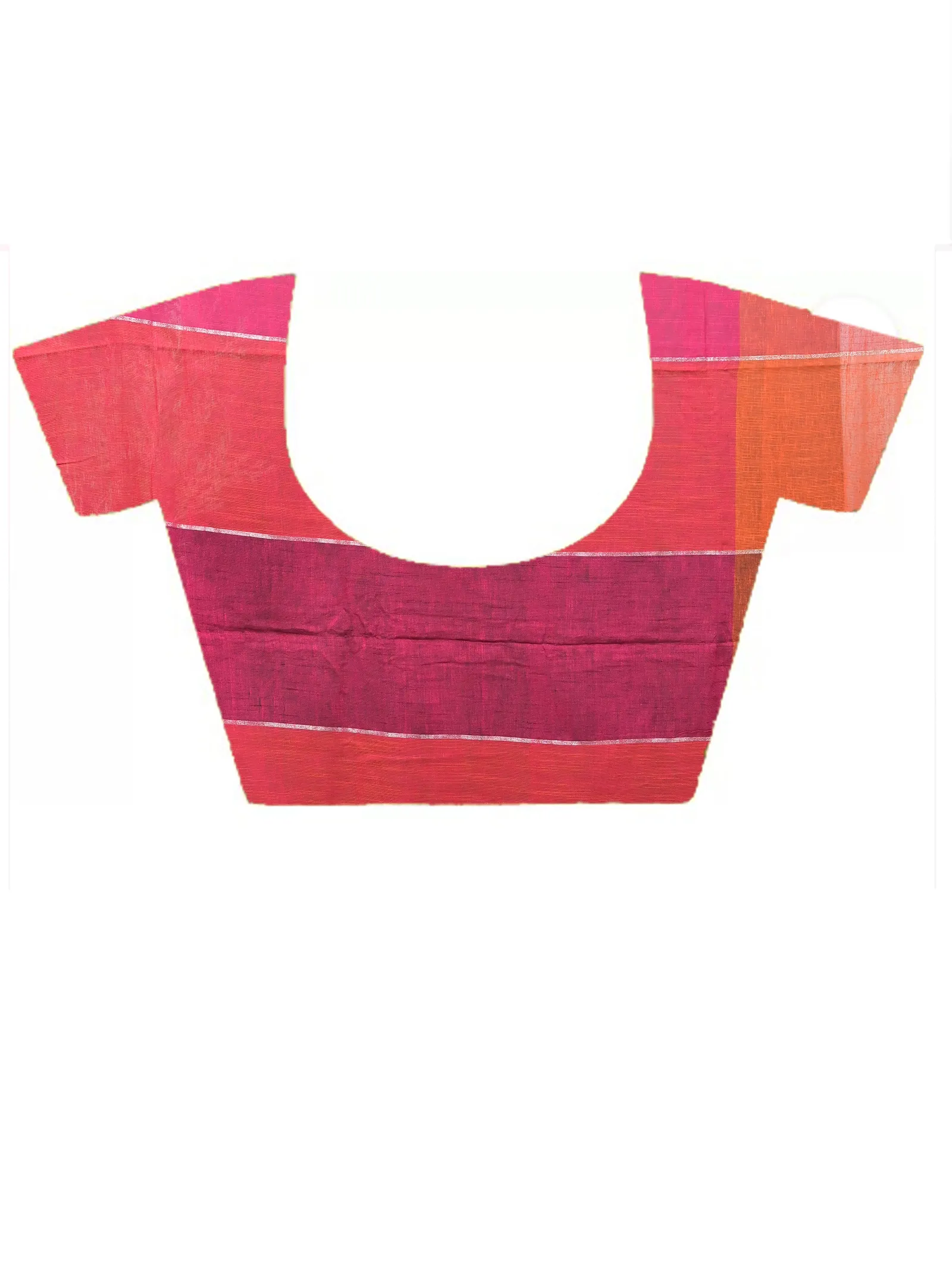 DipDiya Kesh Cotton  Traditional Bengali Red Purpel Artisan Crafted Souvon Handloom Saree
