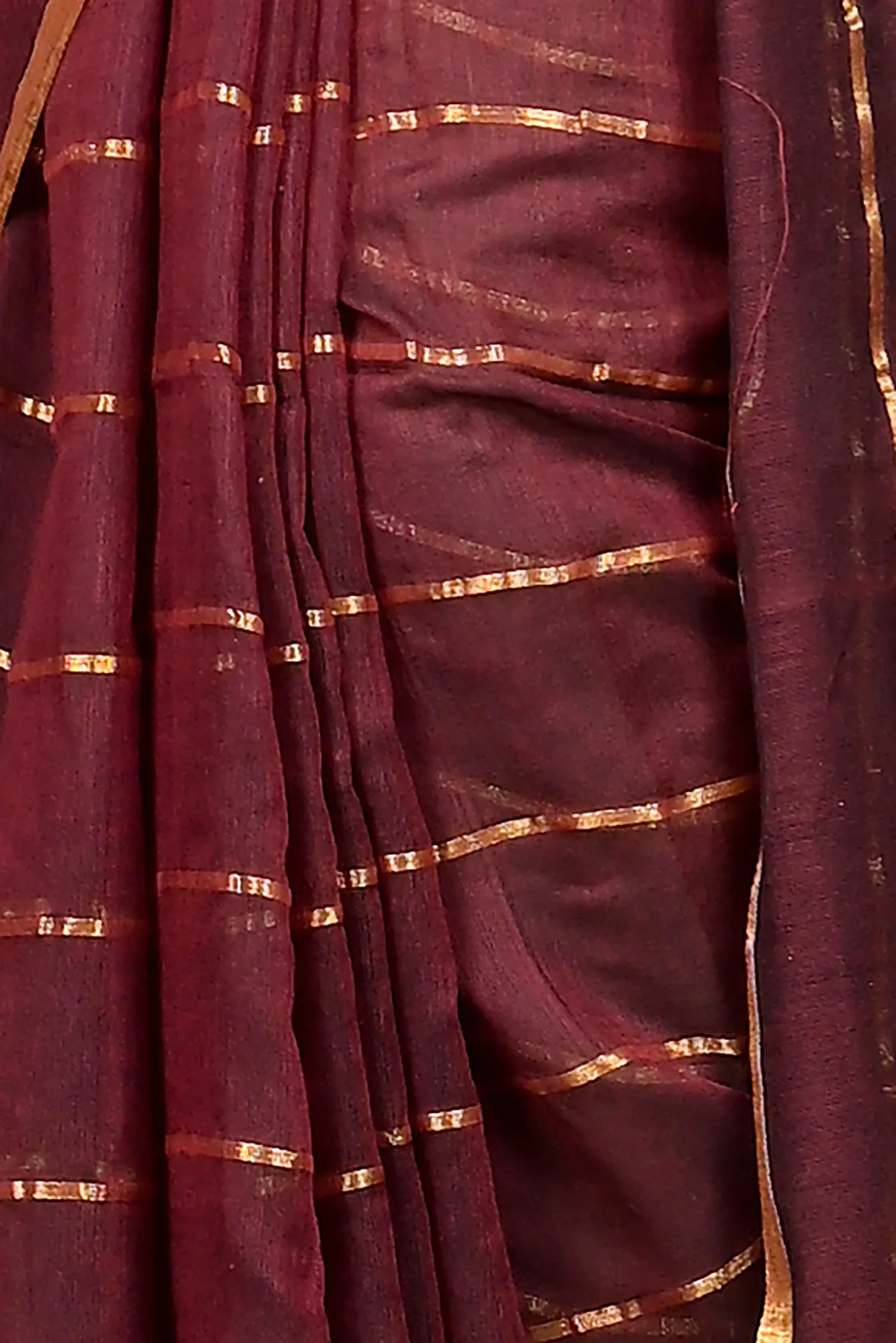 DipDiya Mal Cotton Maroon Pari Elegant by Tradition Handloom Sarees