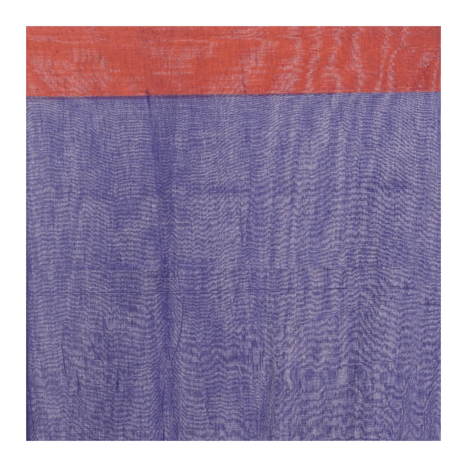 DipDiya Pure Cotton  Artisan Crafted Blue Traditional Bengali Clacial Desigined Handloom Saree