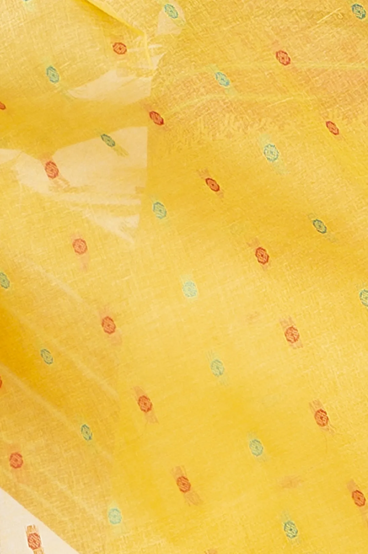 DipDiya Pure Cotton Beige Alpona Heritage You Can Wear Tant Sarees
