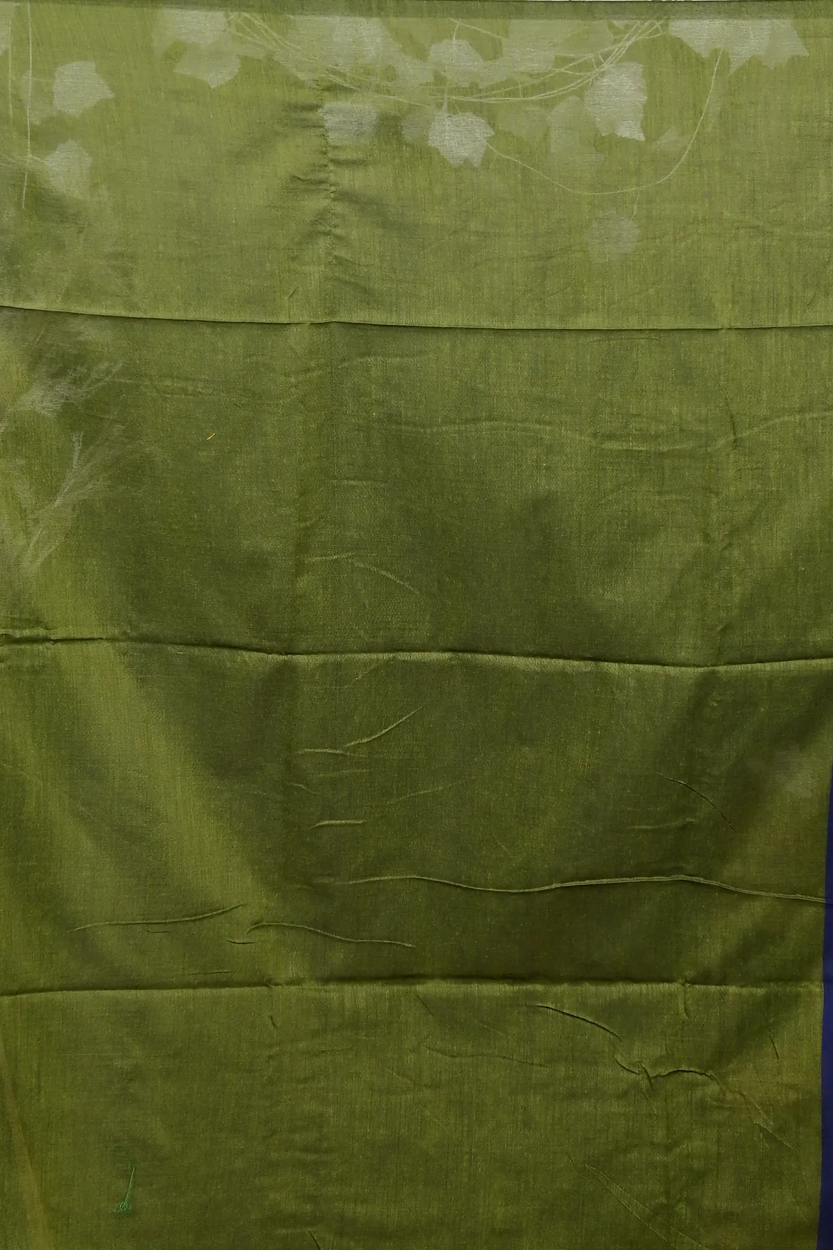 DipDiya Pure Cotton Blue Green ThanKhaditu Essence of Bengal Handloom Sarees