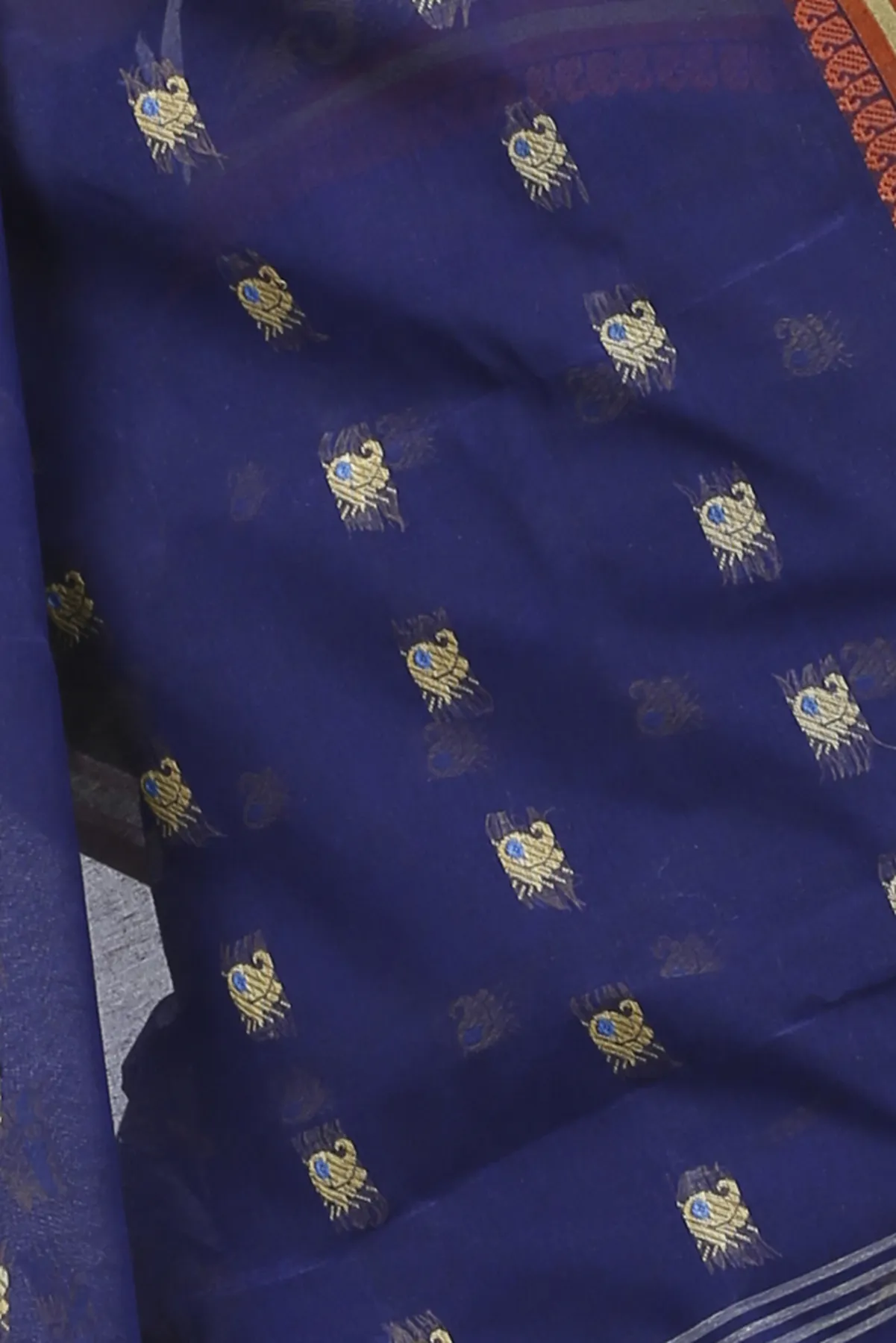 DipDiya Pure Cotton Blue Utkal Bengal’s Legacy Tant Sarees