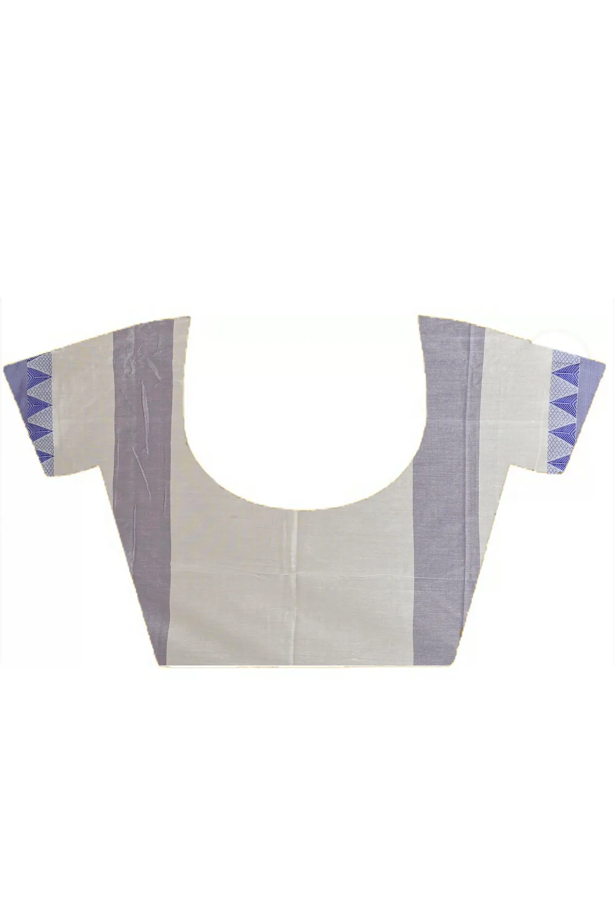 DipDiya Pure Cotton Blue White Hiran Timeless Bengal Handloom Sarees