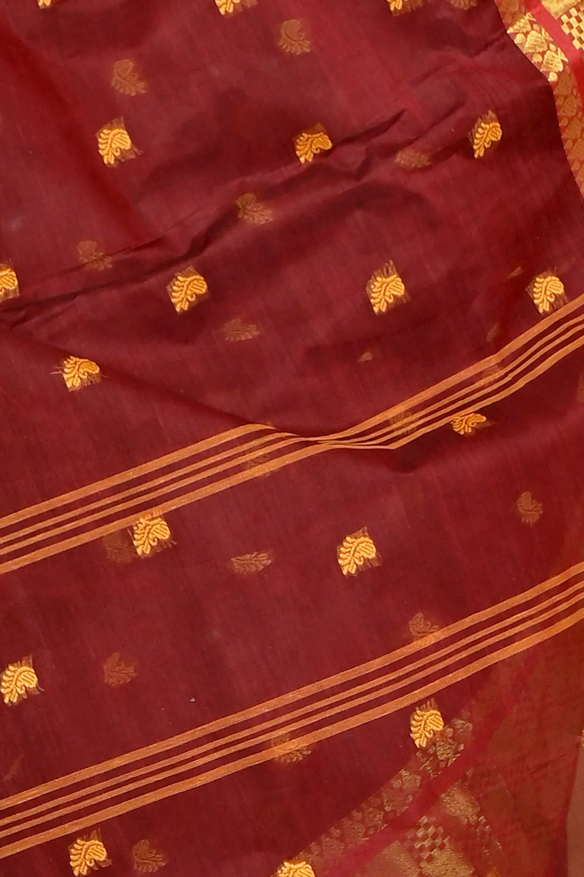 DipDiya Pure Cotton Brown Atula A Legacy Woven Tant Sarees