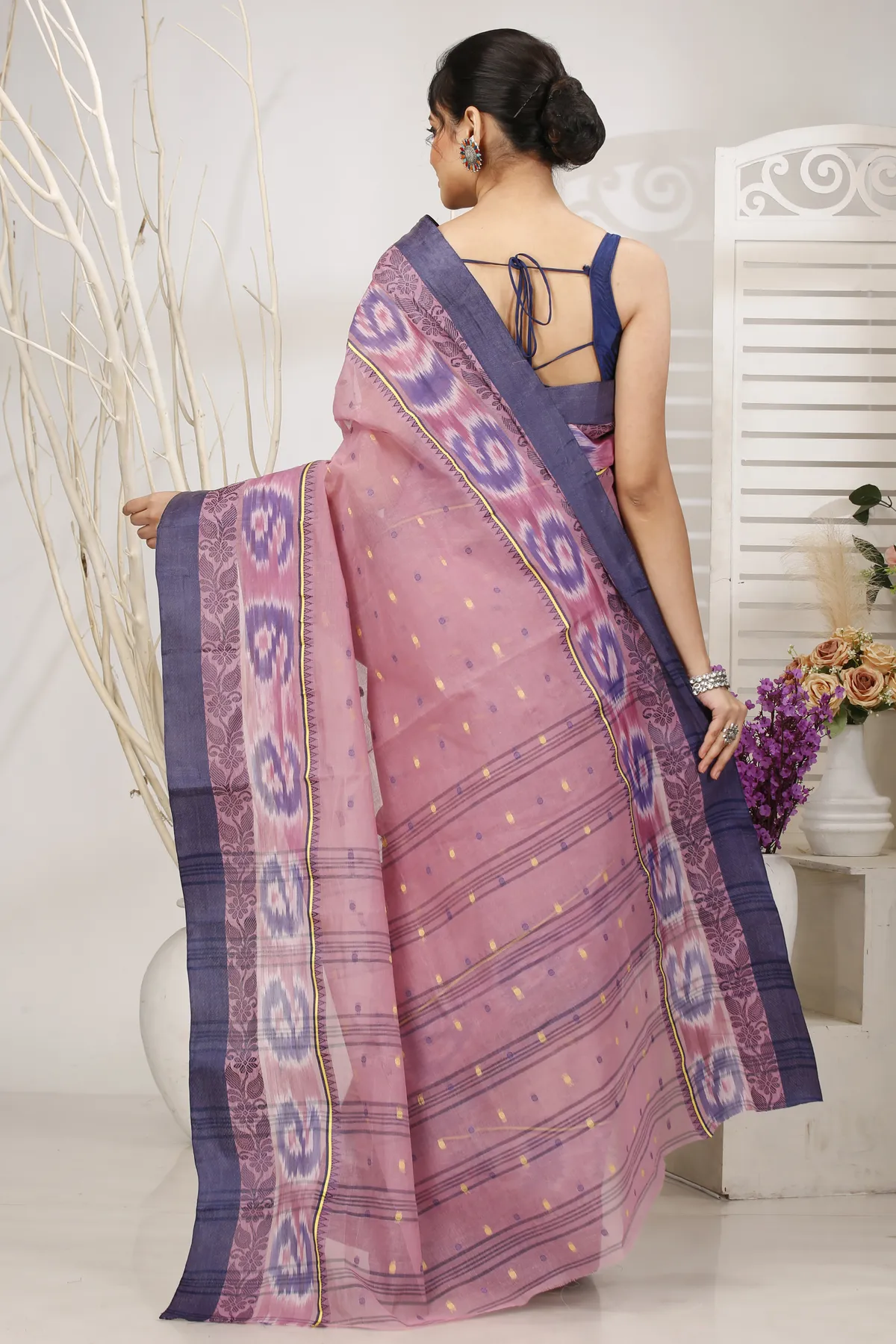 DipDiya Pure Cotton Brown Moli Grace of Bengal Tant Sarees