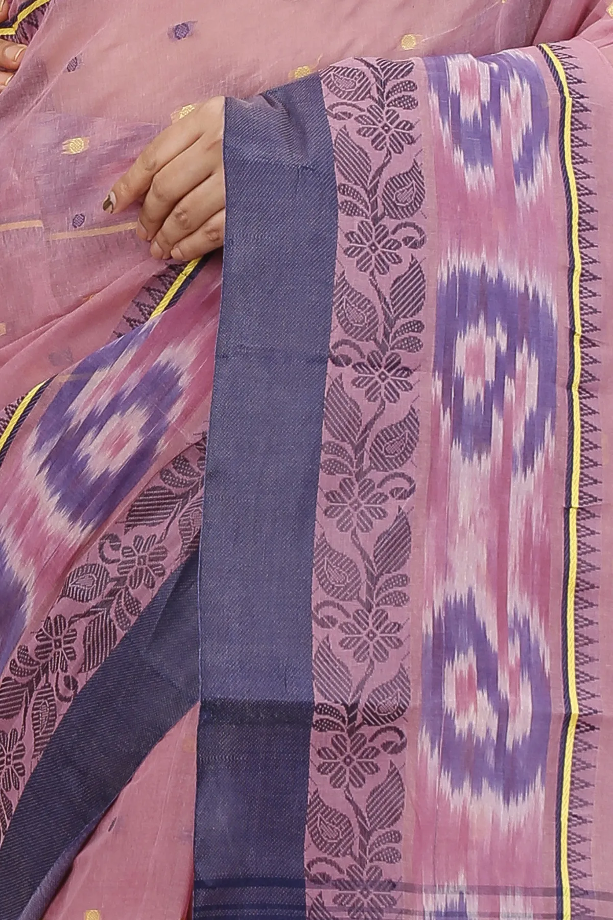 DipDiya Pure Cotton Brown Moli Grace of Bengal Tant Sarees