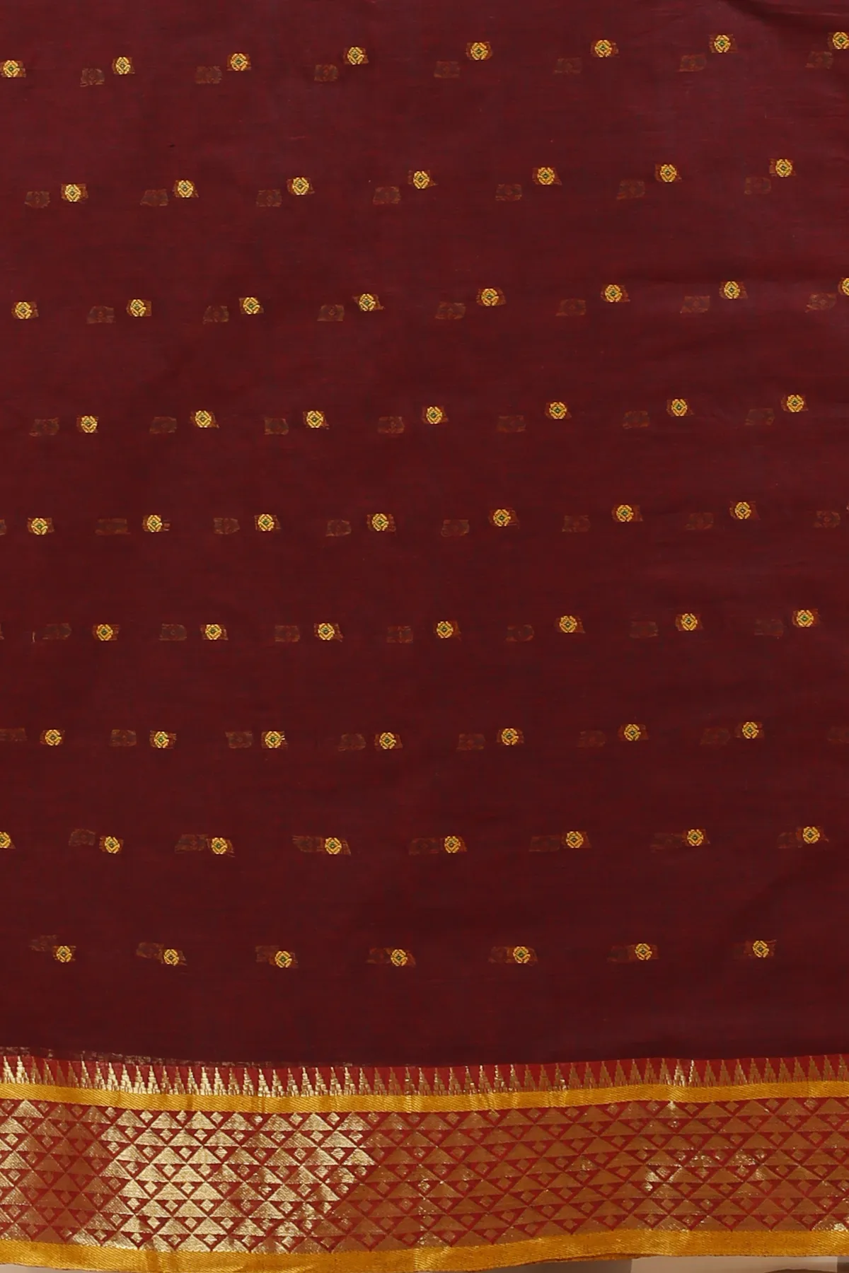 DipDiya Pure Cotton Brown Peral Elegant by Tradition Tant Sarees