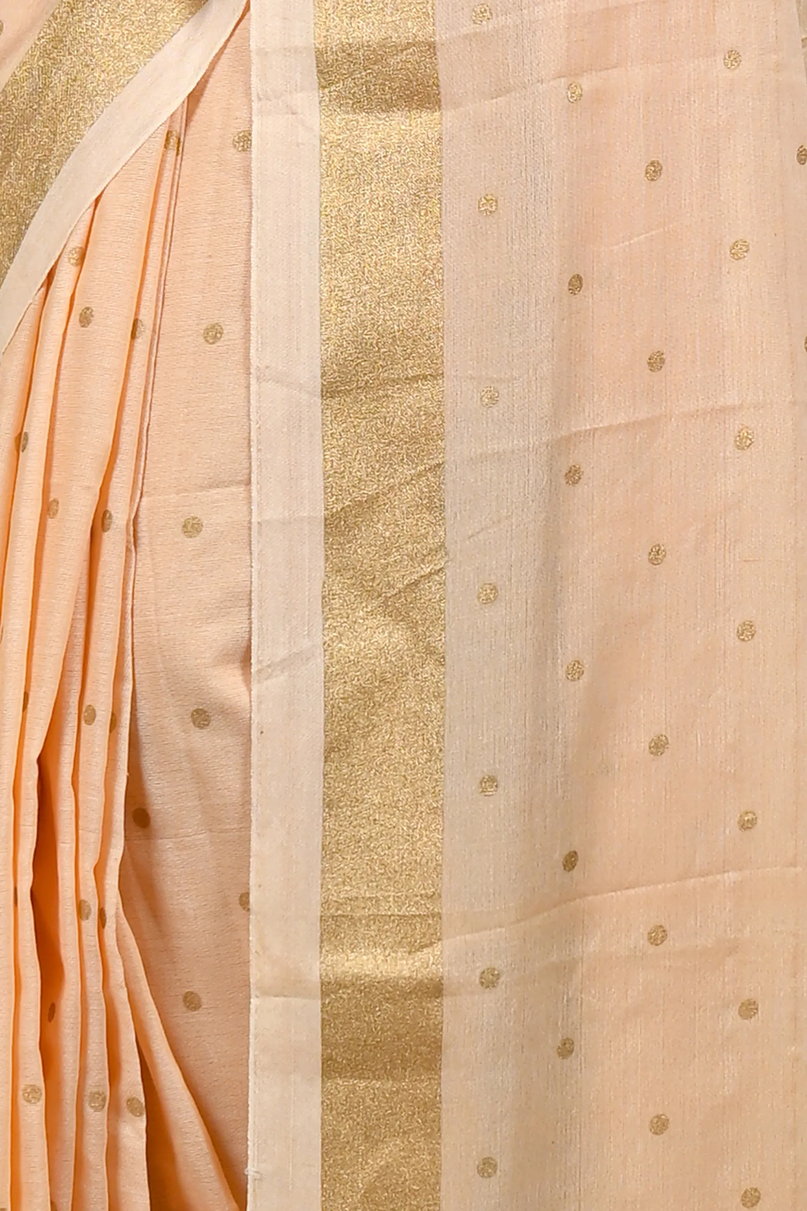 DipDiya Pure Cotton Cream Foyma The Bengali Classic Printed Tant Sarees