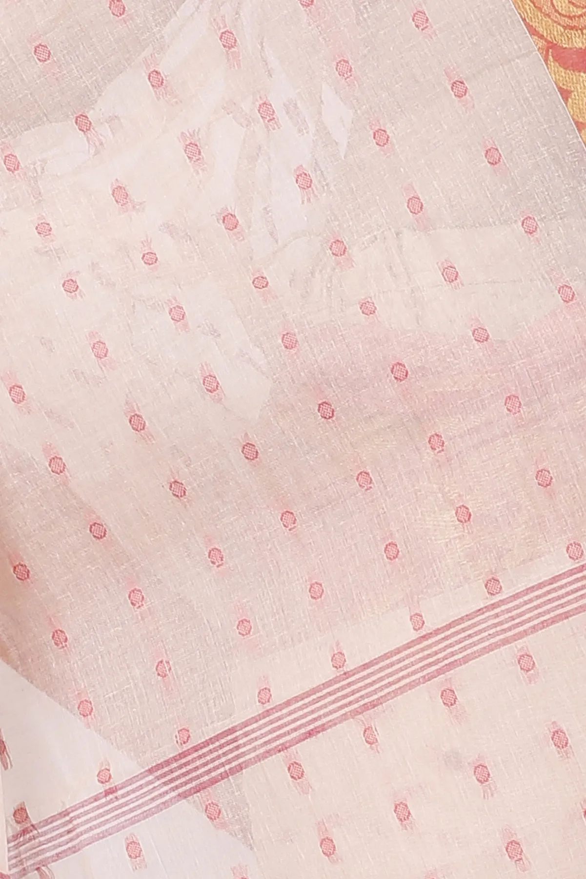 DipDiya Pure Cotton Cream Sachi Bengal in Every Thread Tant Sarees