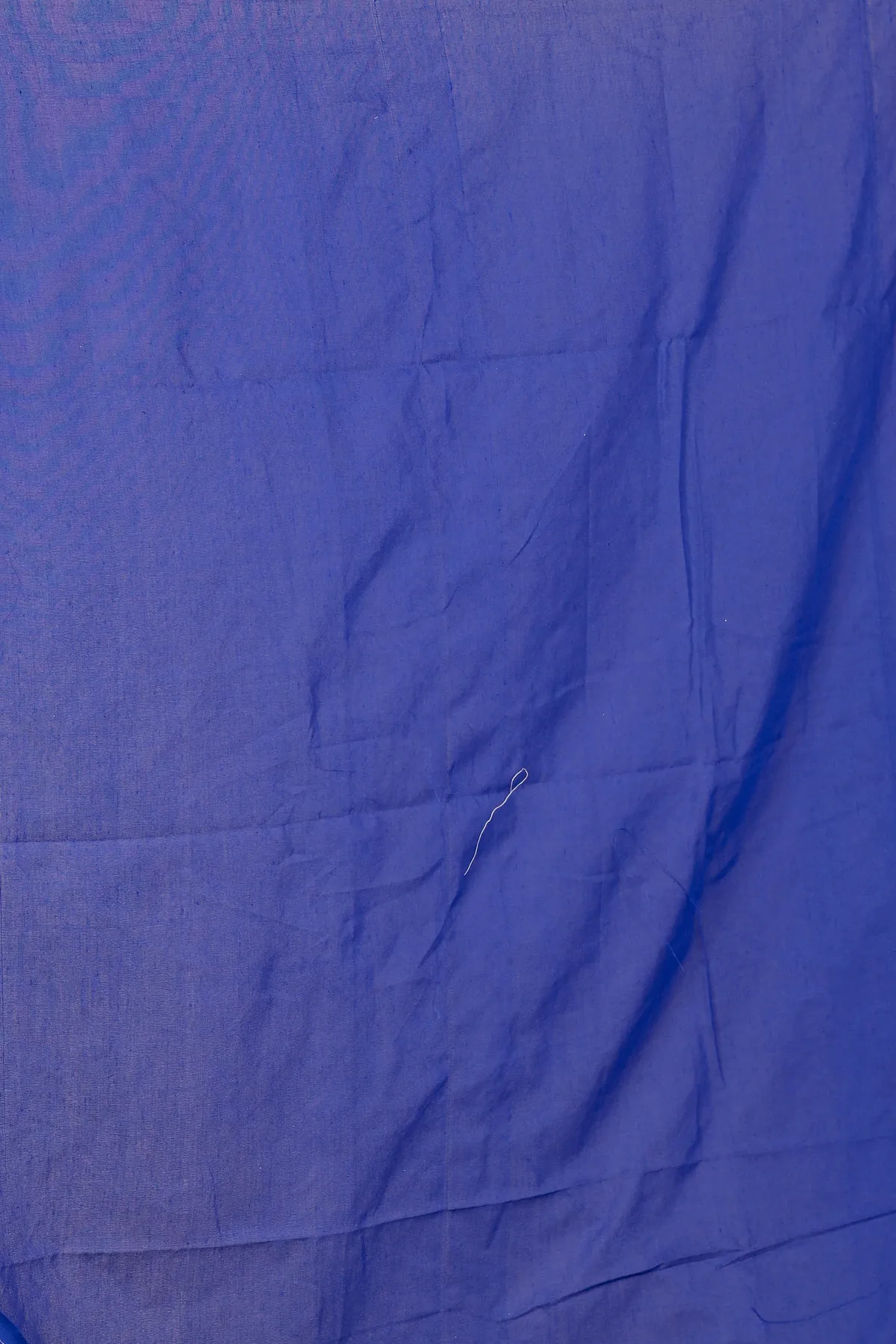 DipDiya Pure Cotton Dark Blue Thanli Artisan Woven Handloom Sarees