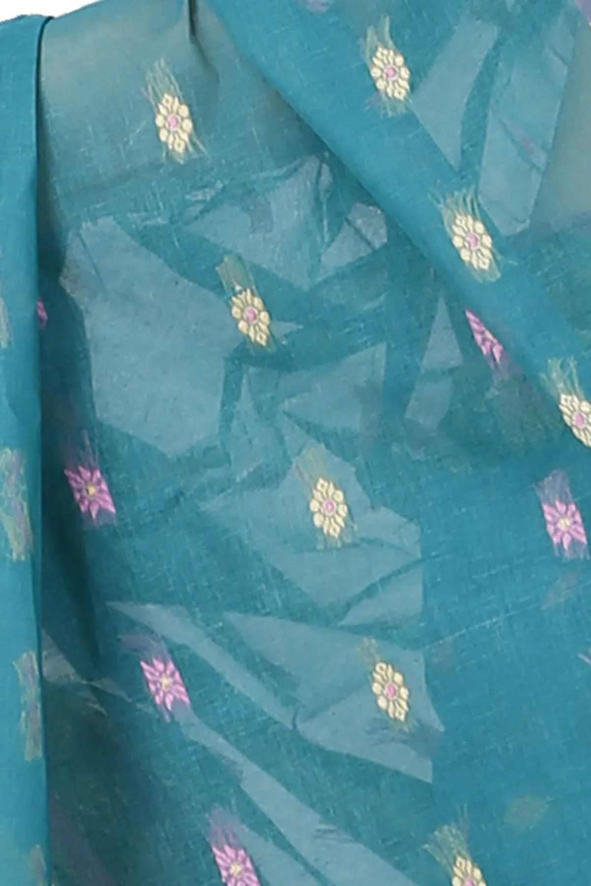 DipDiya Pure Cotton Dark Green Gopika Essence of Bengal Tant Sarees
