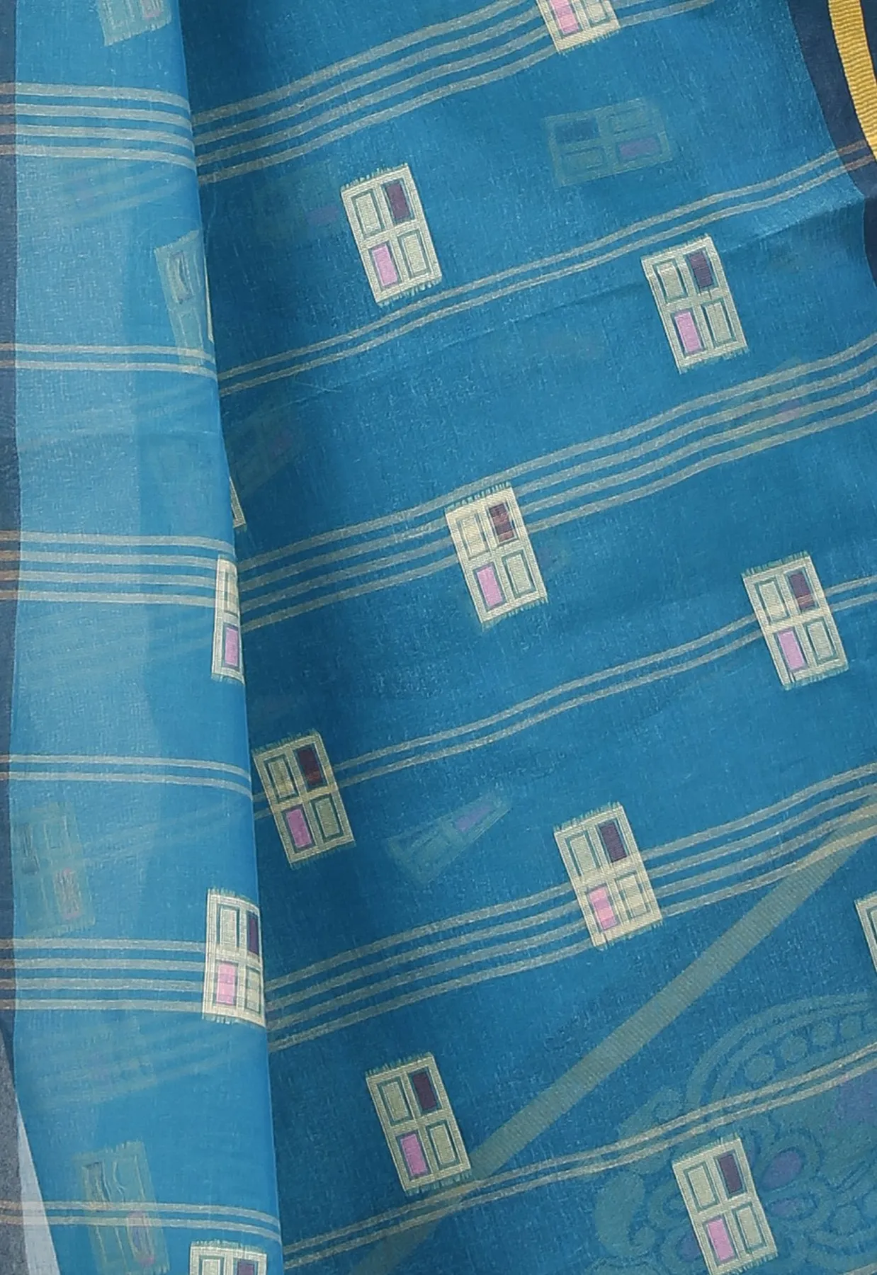 DipDiya Pure Cotton Dark Green Mitul The Bengali Classic Tant Sarees