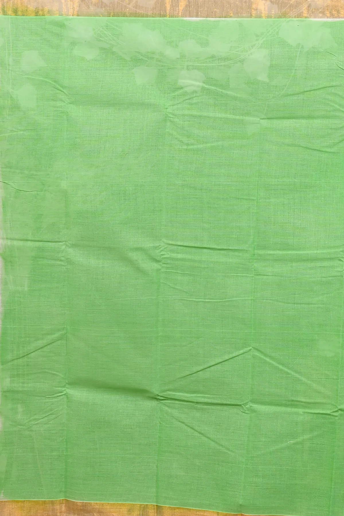 DipDiya Pure Cotton Green Hataka Woven with Tradition Hand Painted Sarees