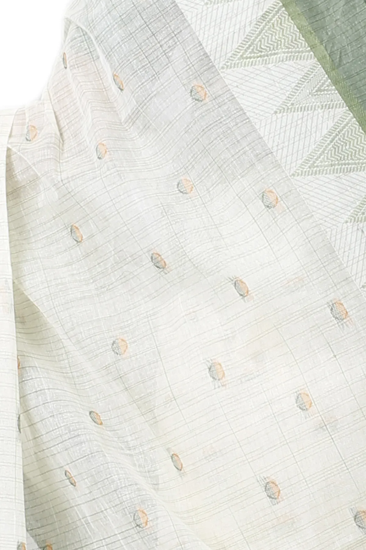 DipDiya Pure Cotton Green Ishvari Threads of Tradition Tant Sarees