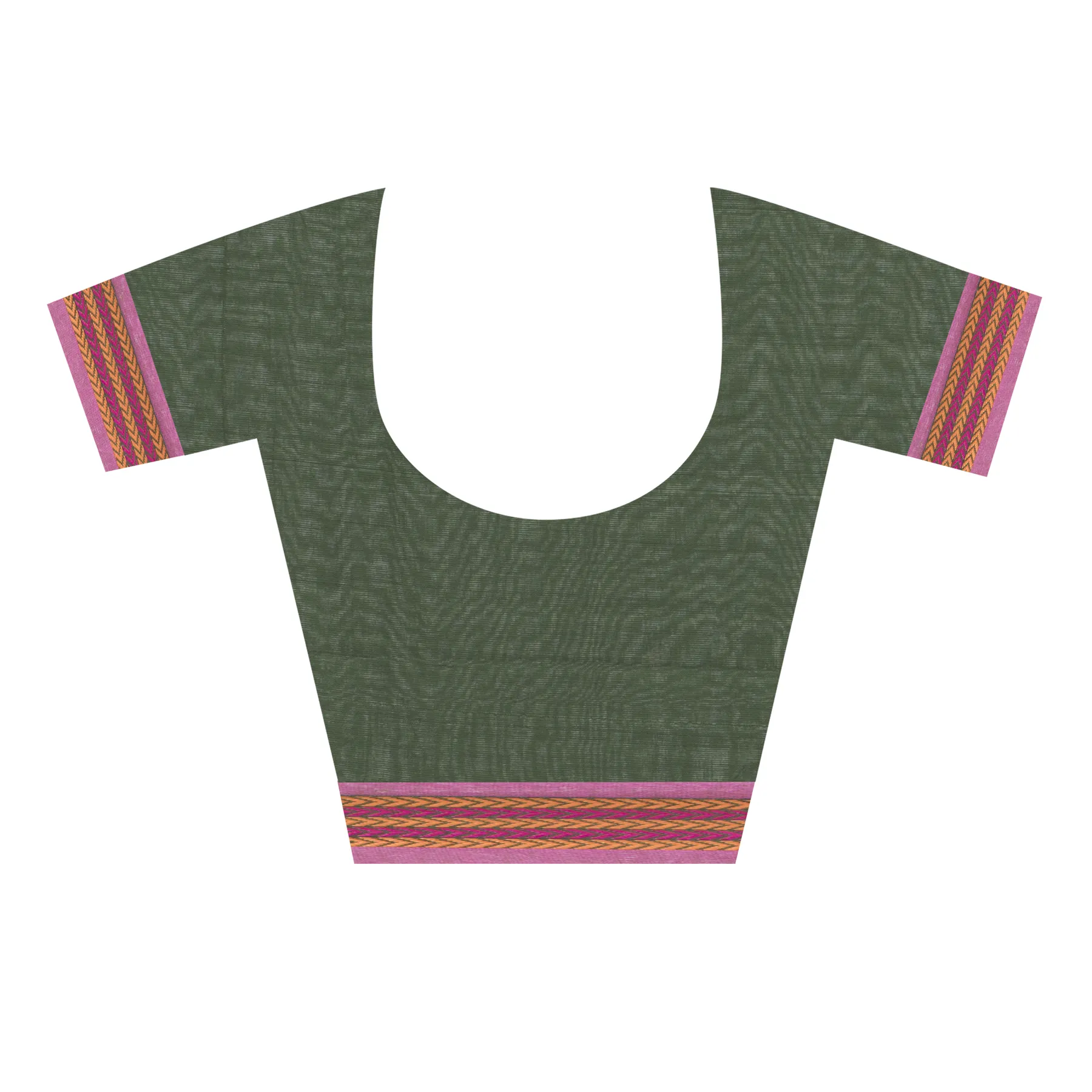 DipDiya Pure Cotton Green Minakari Jmdni Traditional Bengali Jamdani Sarees