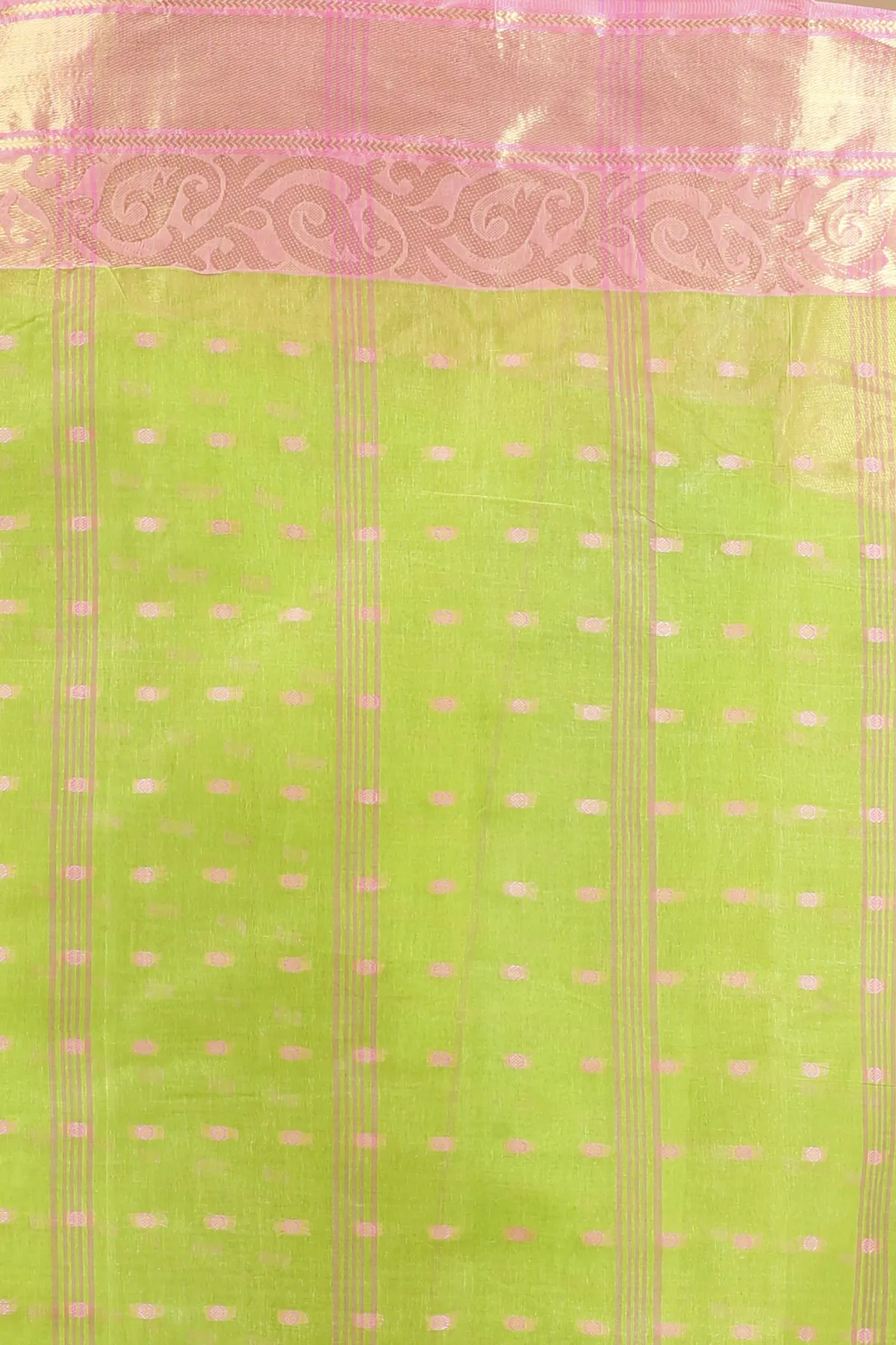 DipDiya Pure Cotton Green Sachi Bengal’s Legacy Tant Sarees