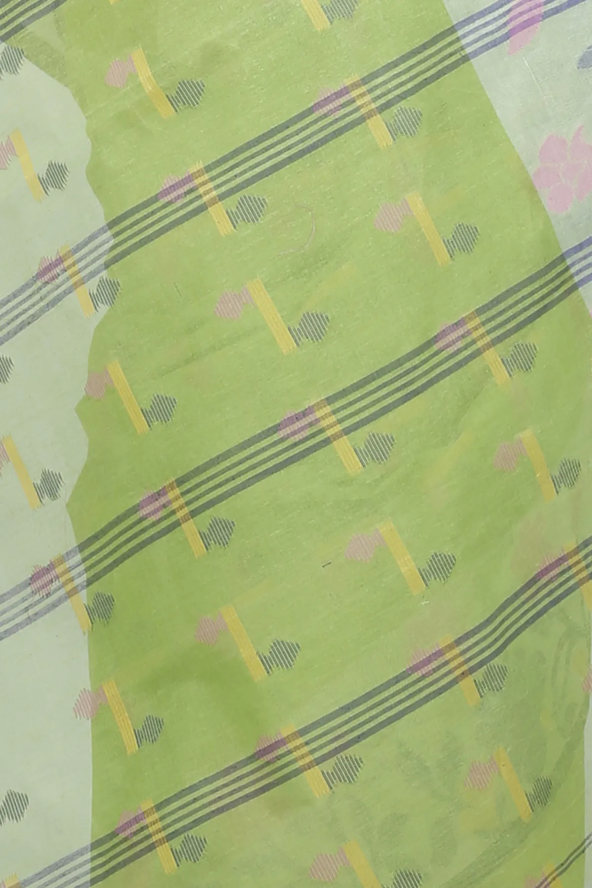 DipDiya Pure Cotton Green Urva Classic Bengali Tant Sarees